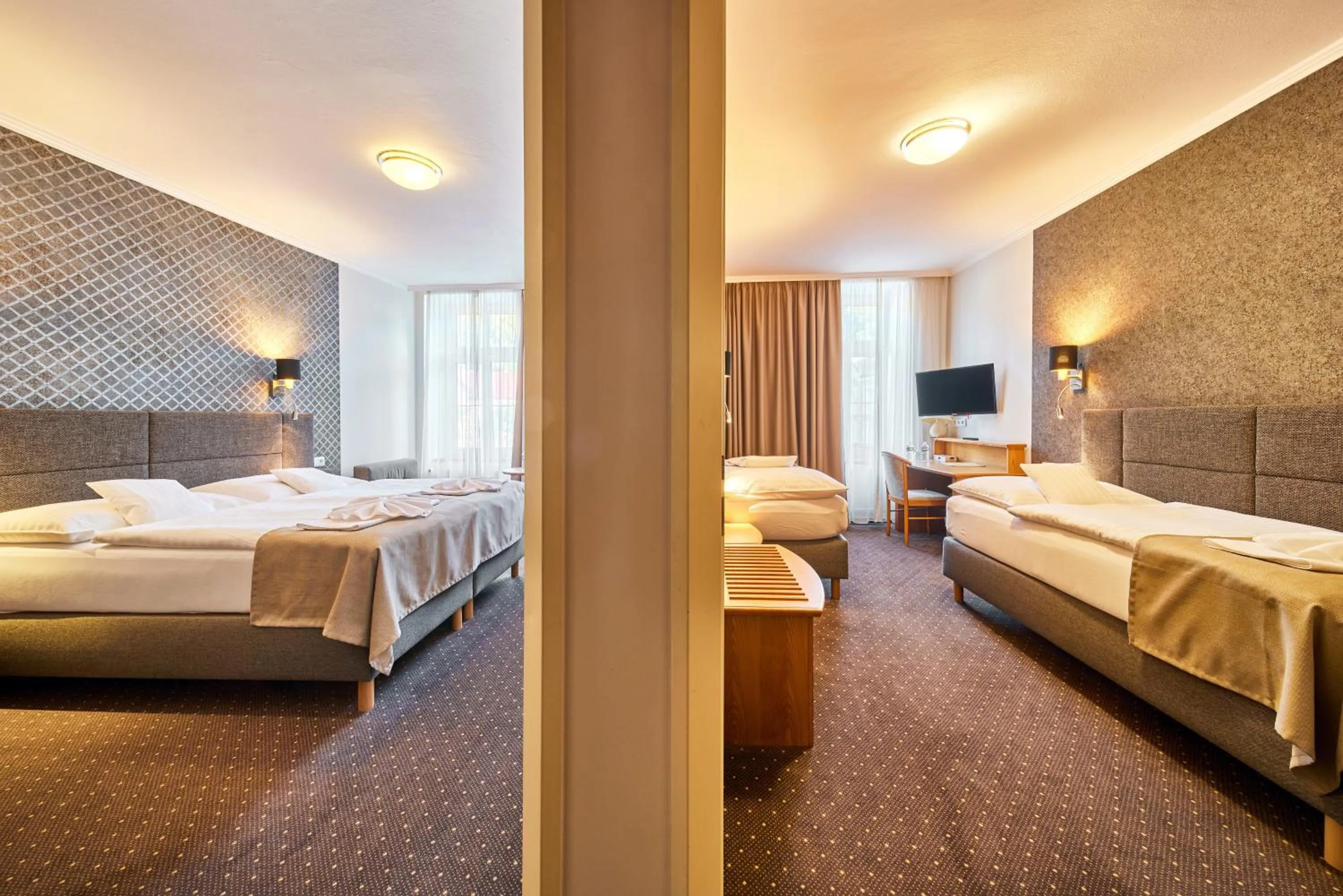 Bed in Hotel Adam Trutnov