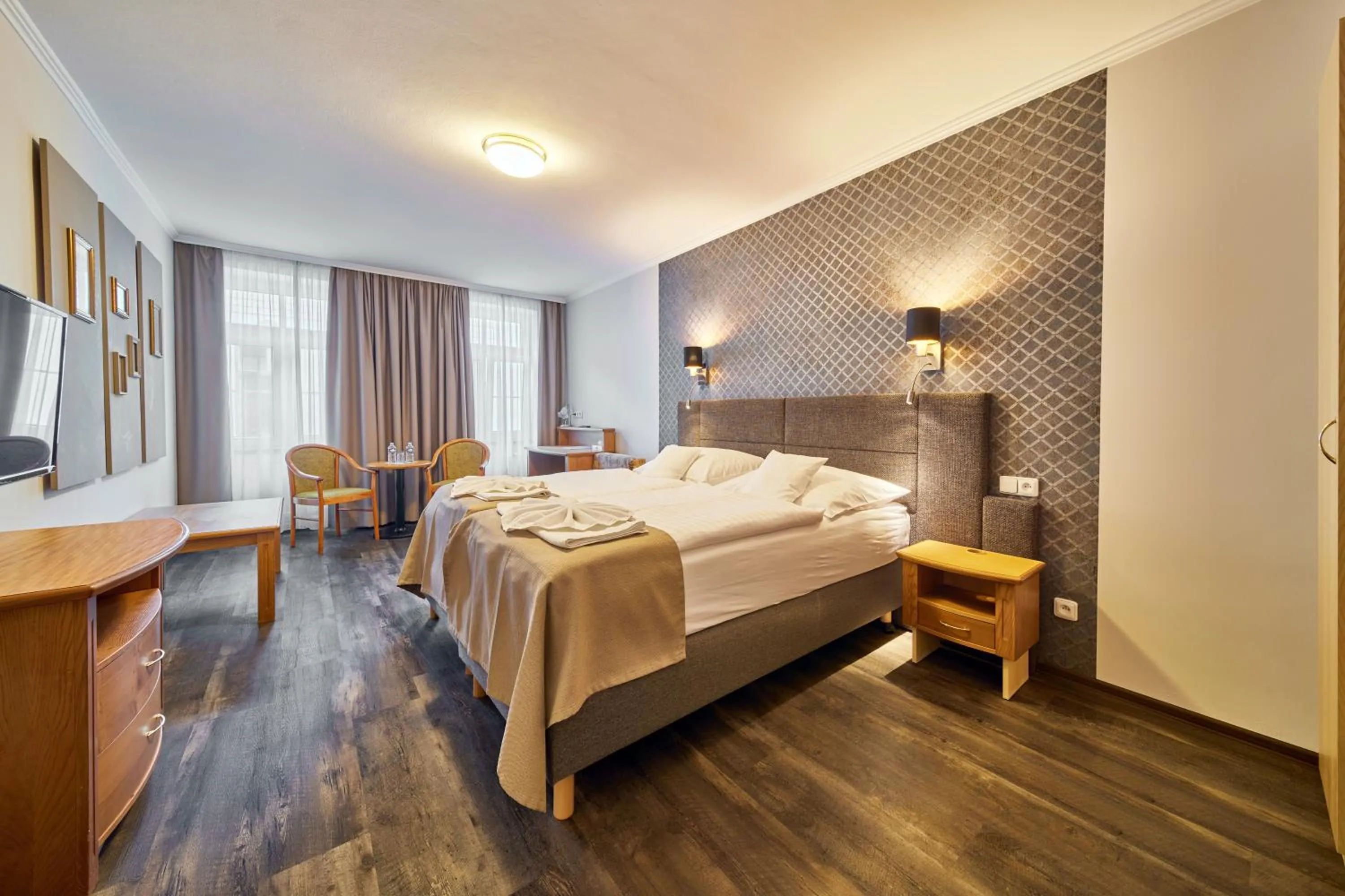 Bed in Hotel Adam Trutnov