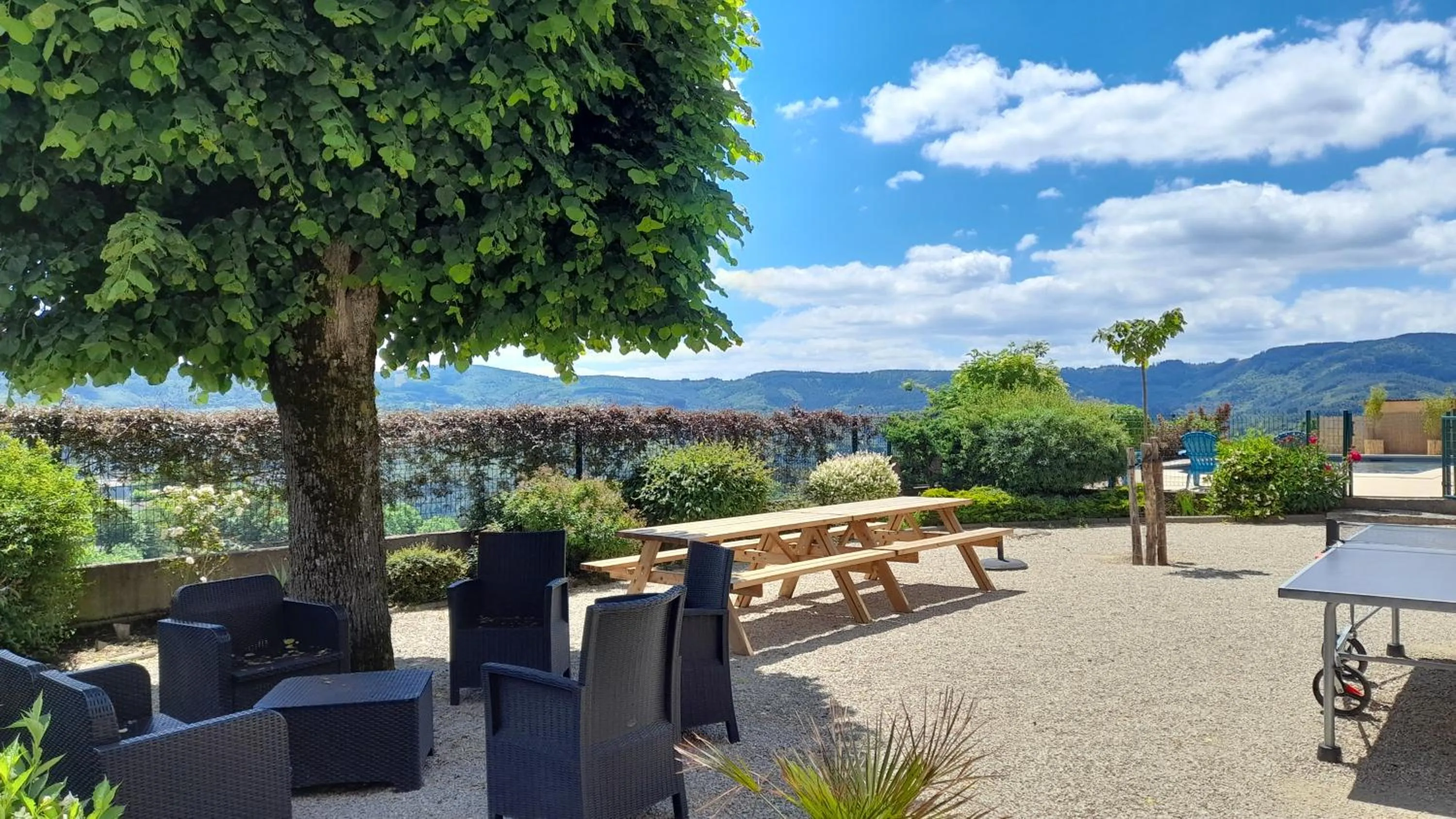 Patio in Les Chambres d'Hôtes Le Triskèle