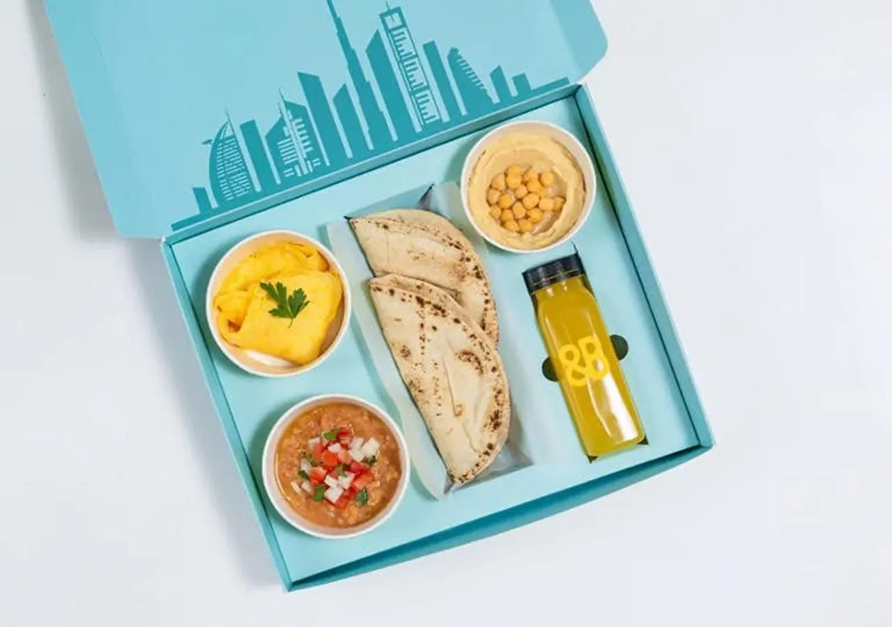 Food in Cosmos Living Dubai Arch Tower Pool, Gym & Balcony