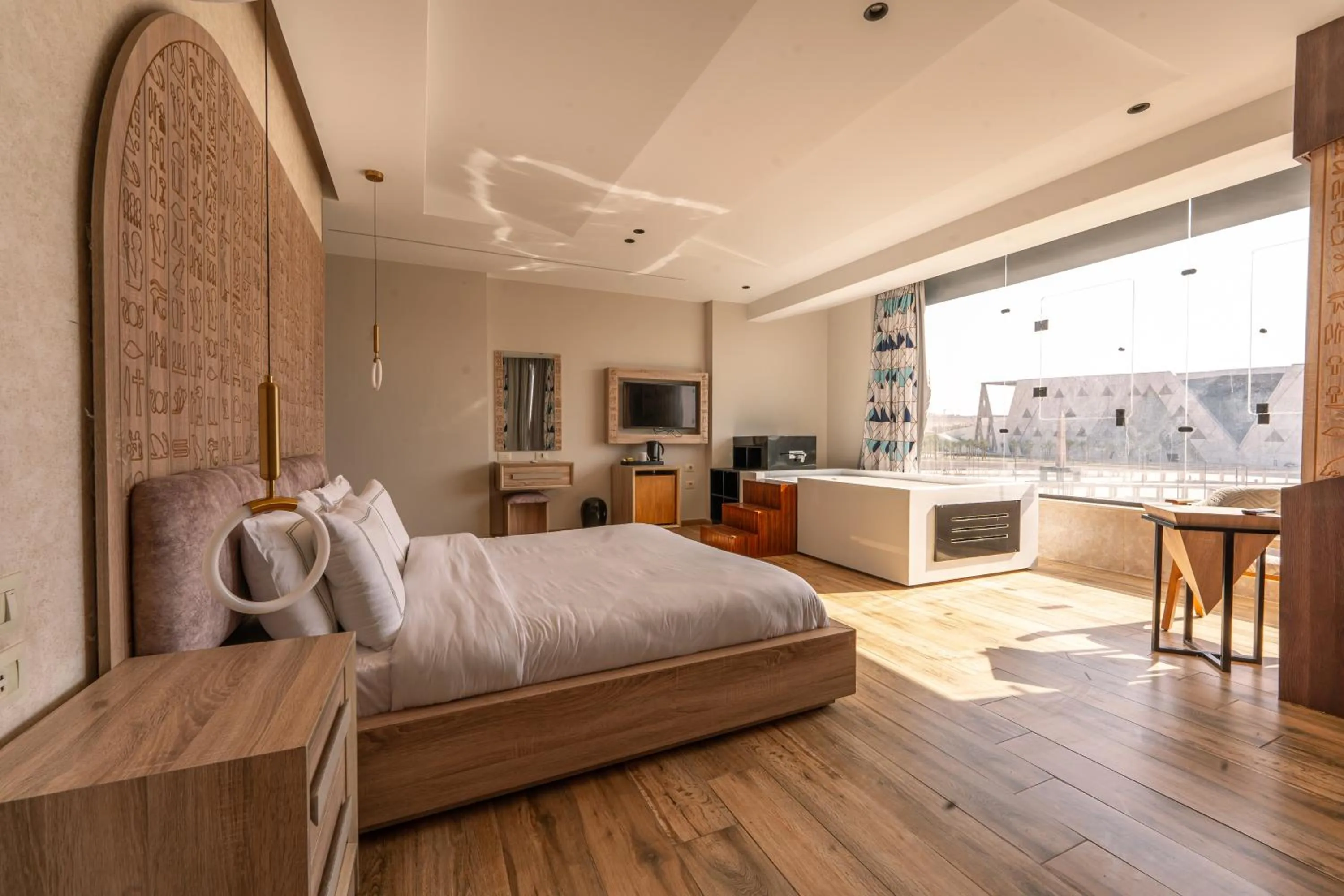 Bedroom, Bed in Royal Great Pyramid INN