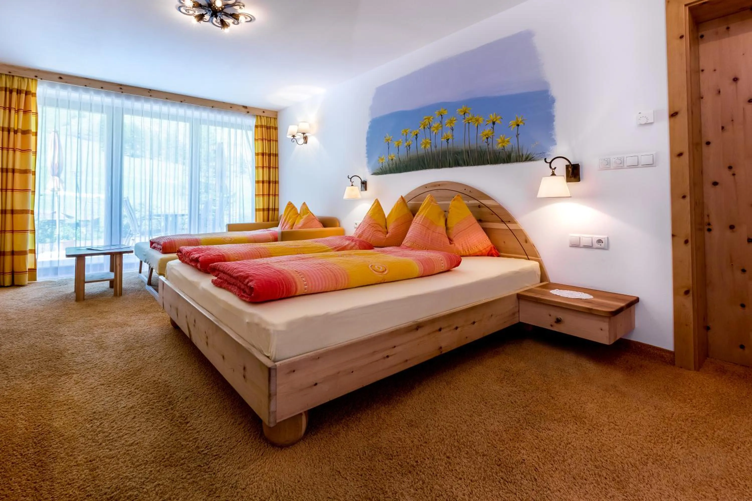 Bed in Hotel Restaurant Rosmarie