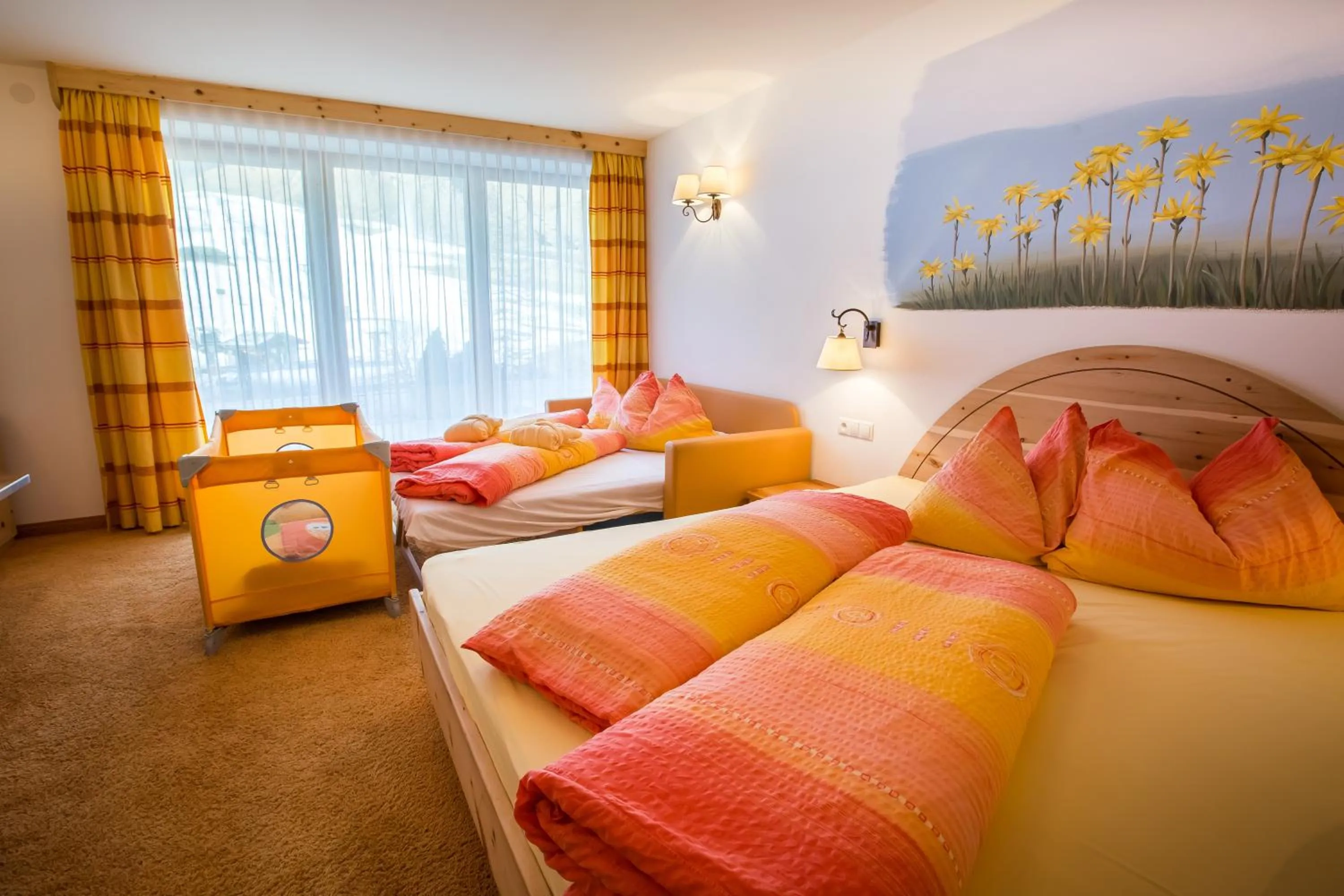 Bed in Hotel Restaurant Rosmarie