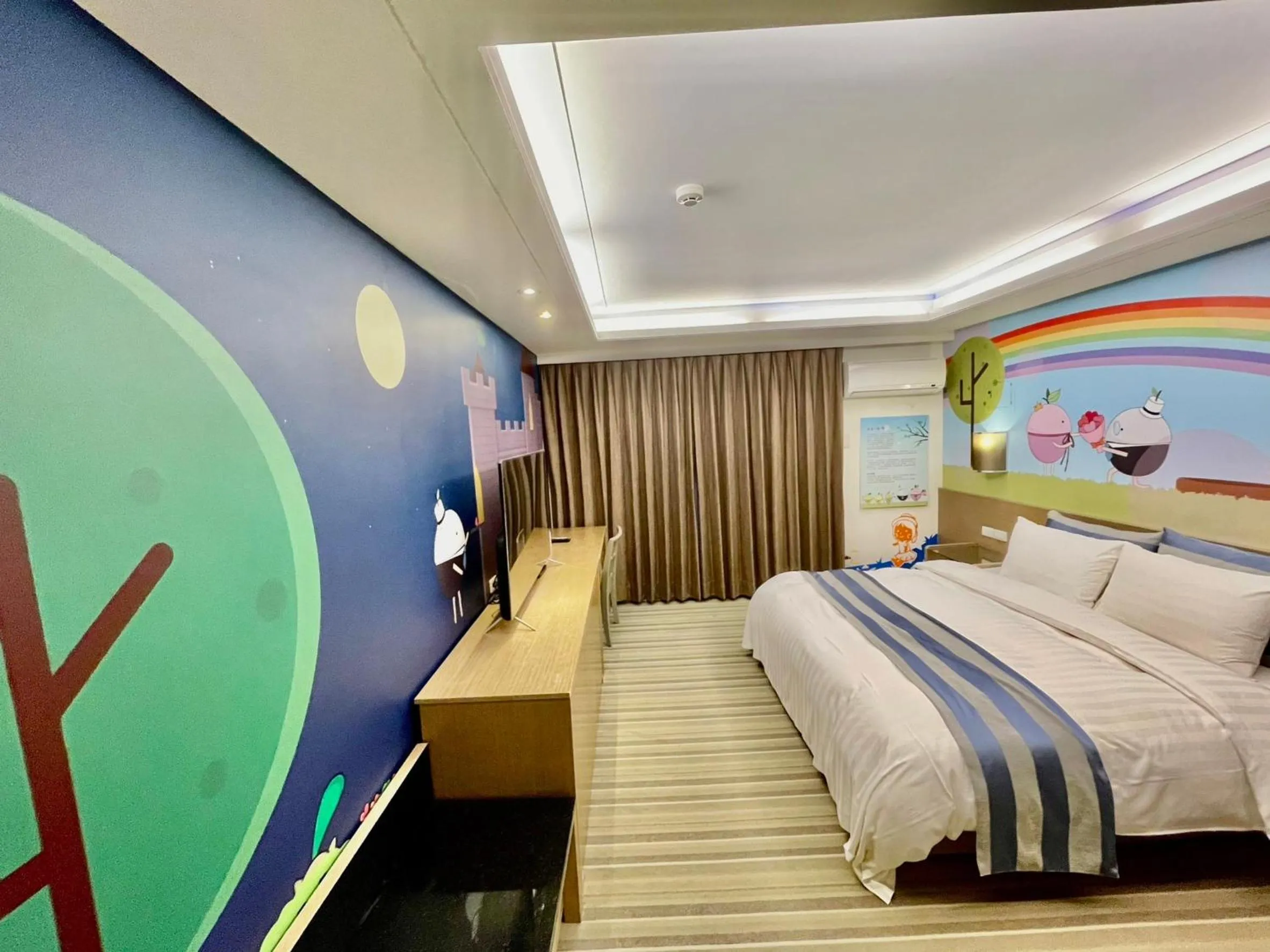 Bed in Morn Sun Hotel彰化縣旅館074號