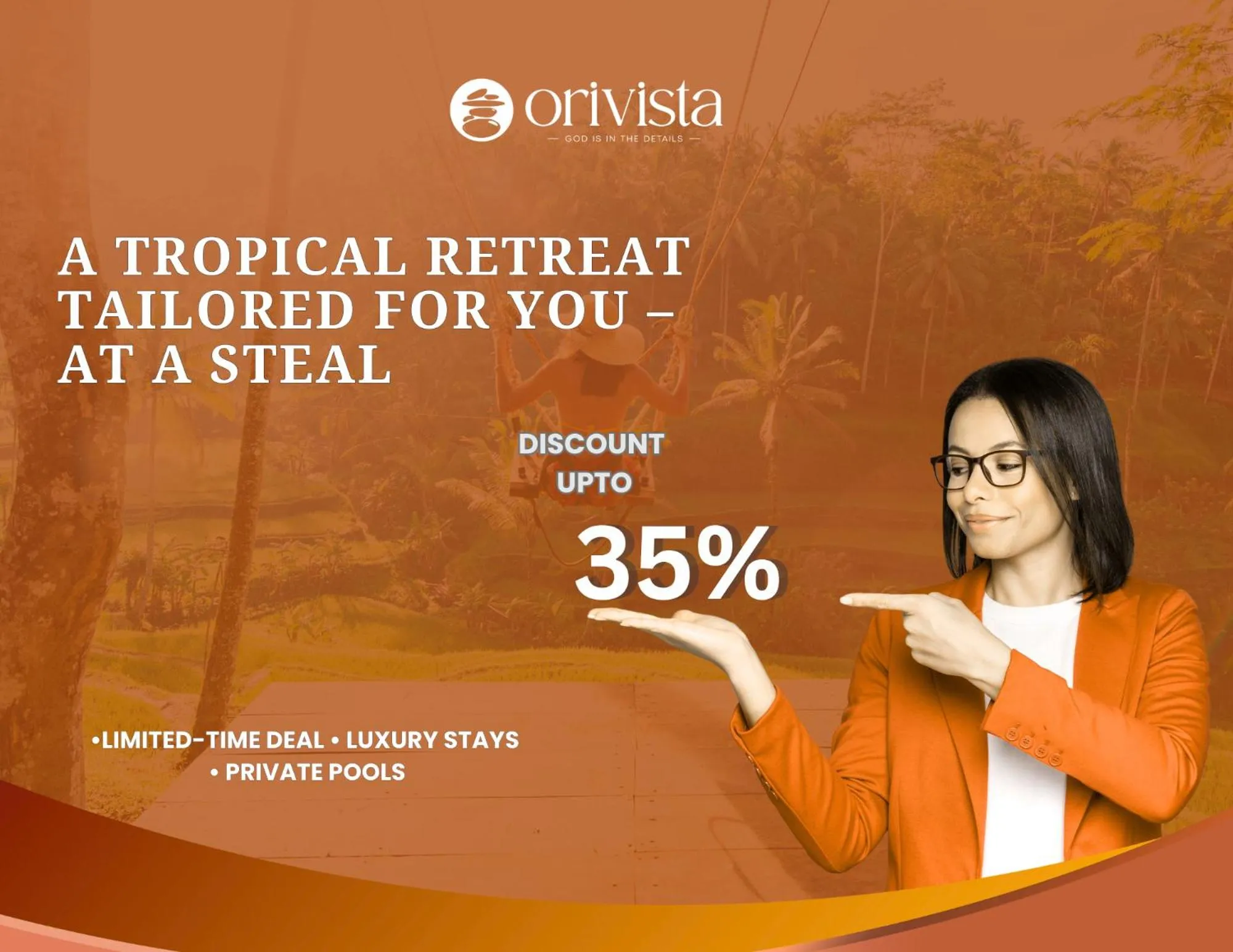 Text overlay in Villa Affinity Canggu by OriVista Great Location