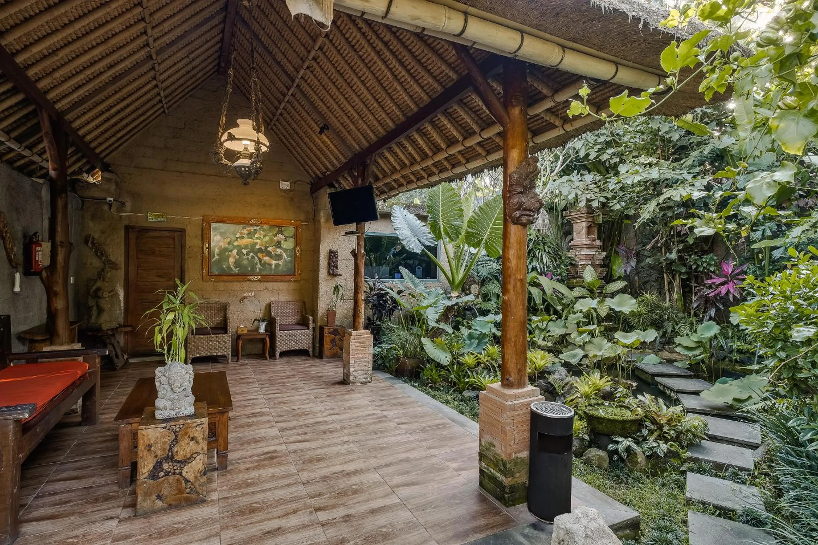 Lobby or reception in Teja Lokha Ubud Villa