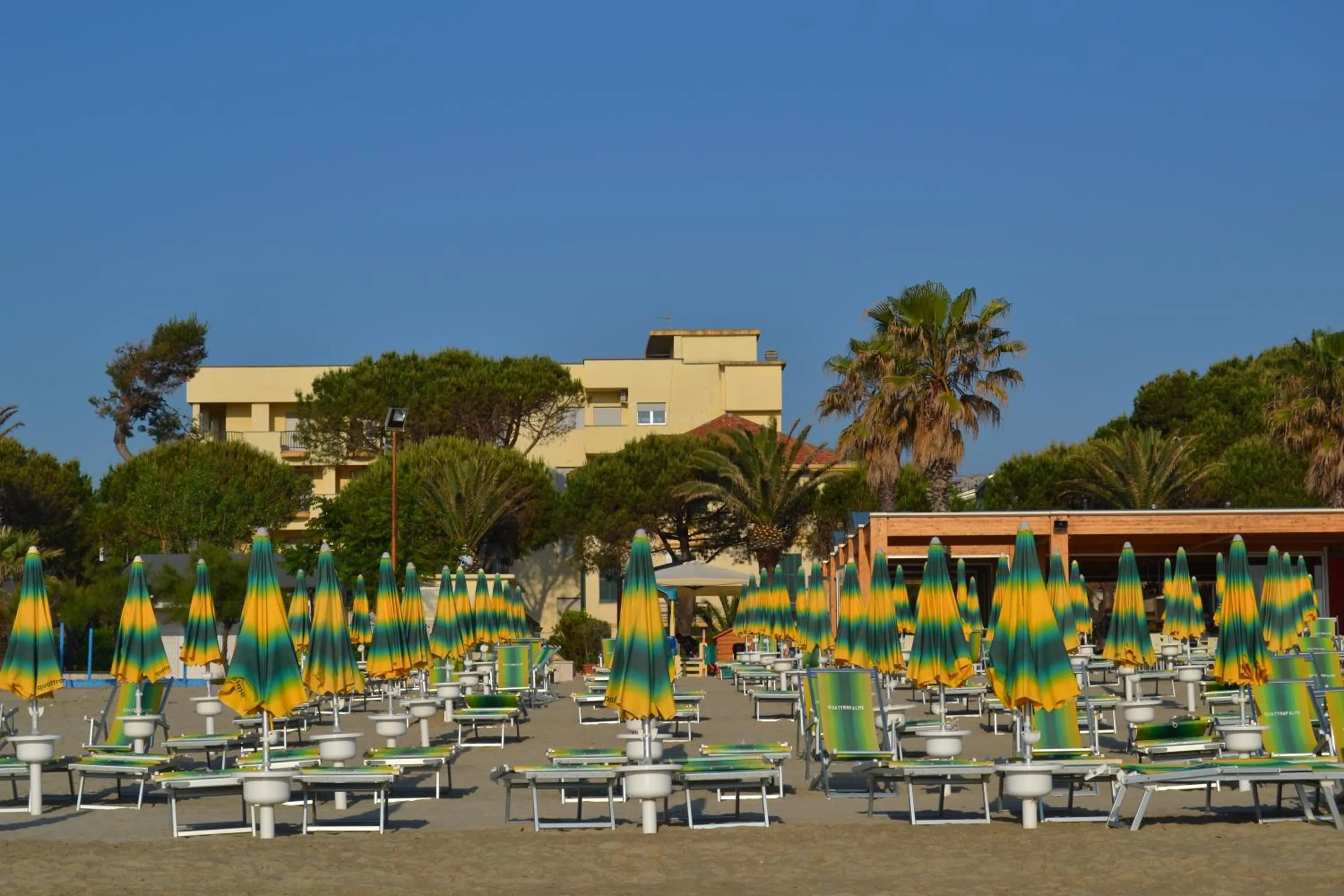Beach in Hotel Quattro Palme