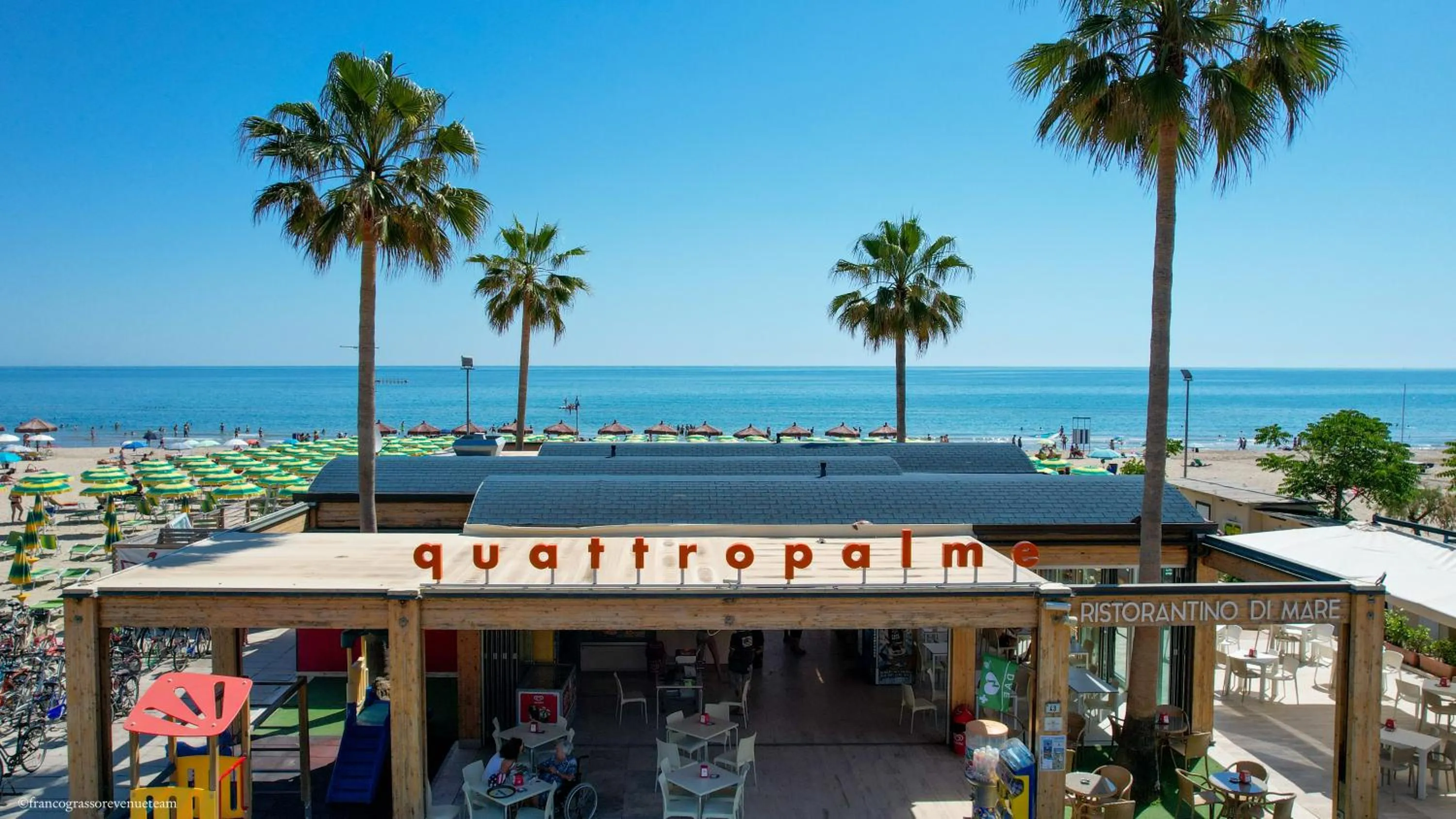 Beach in Hotel Quattro Palme