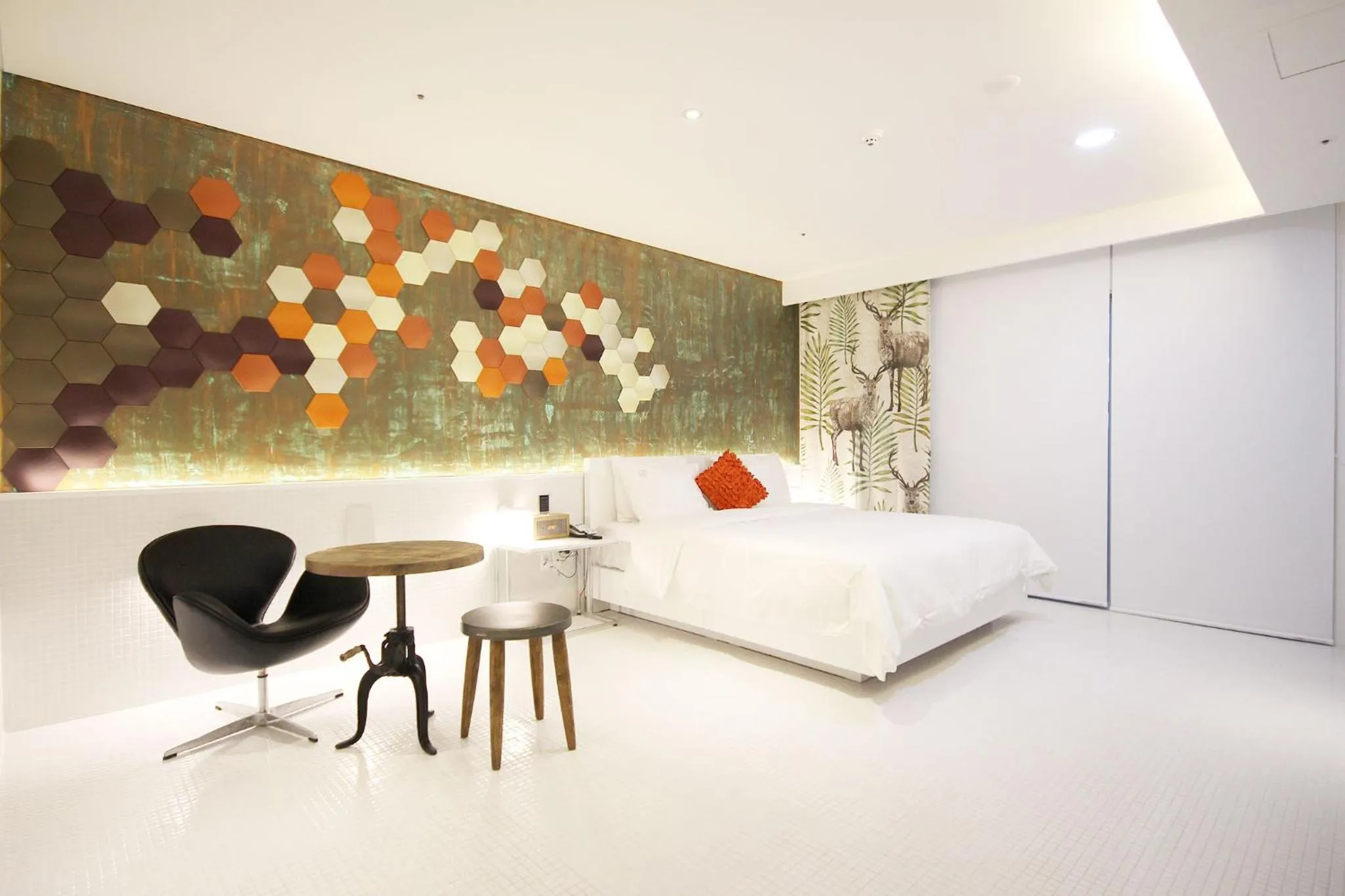 Bed in Ulsan Samsan Pandora Hotel