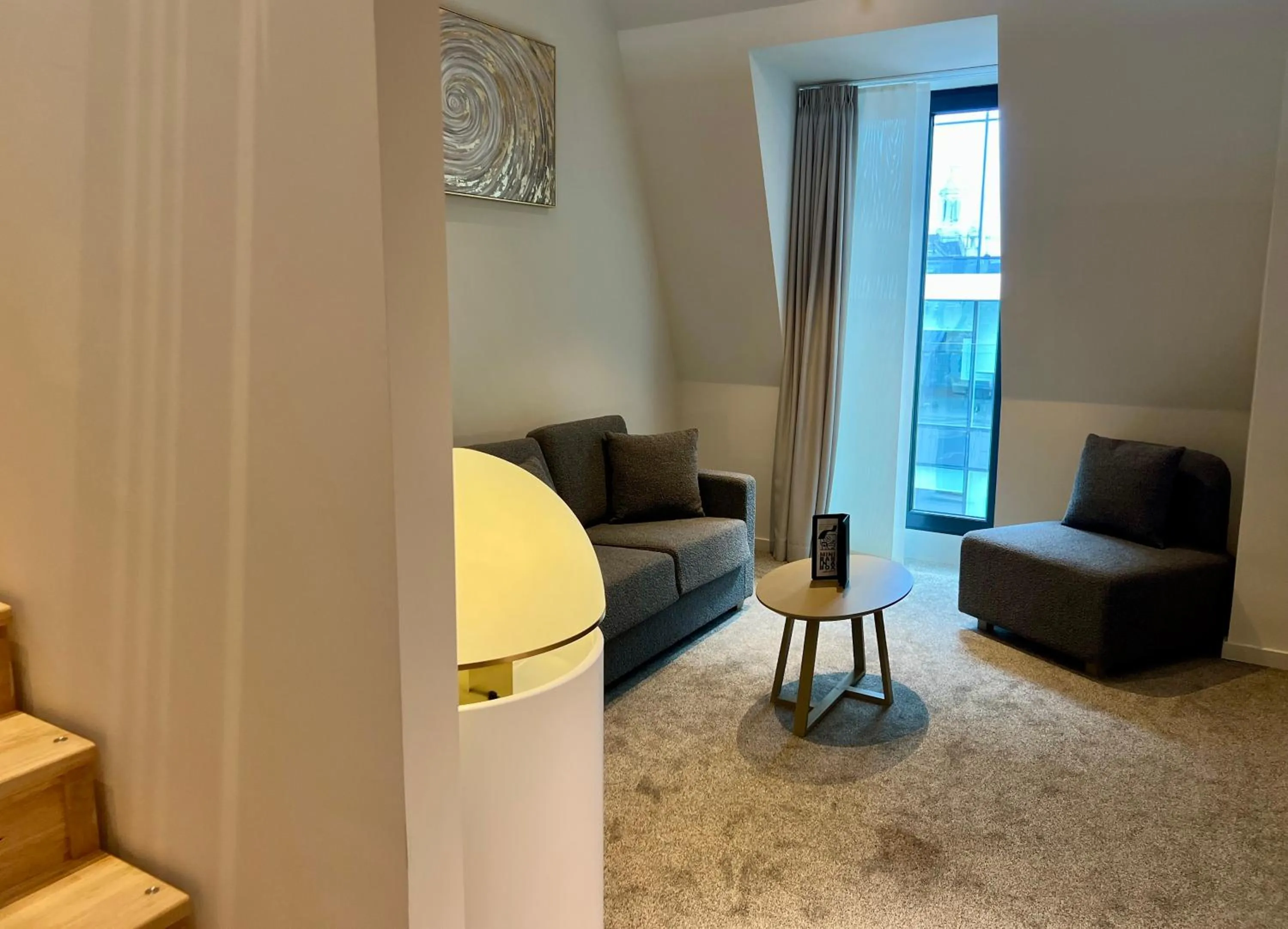 Seating area in OPO Hotel