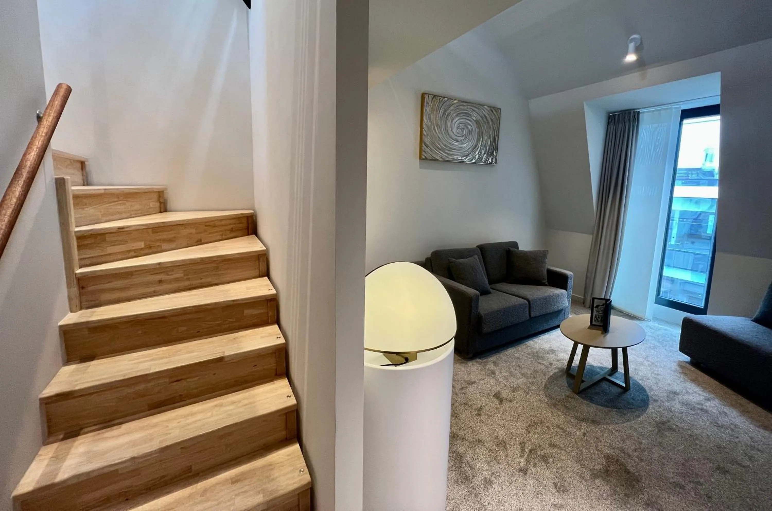 Seating area in OPO Hotel