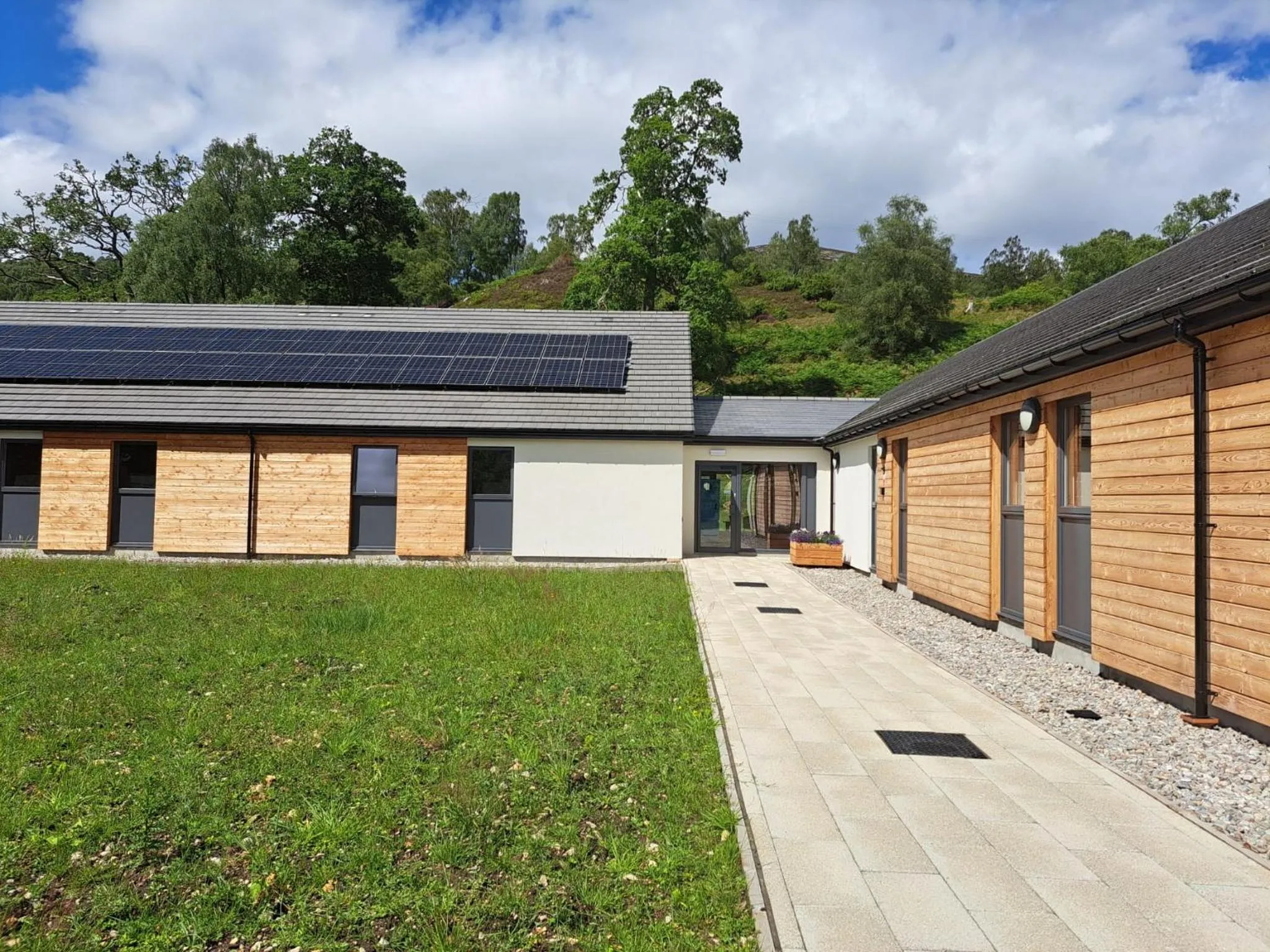 Property building in An Spiris Accommodation at Dundreggan Rewilding Centre