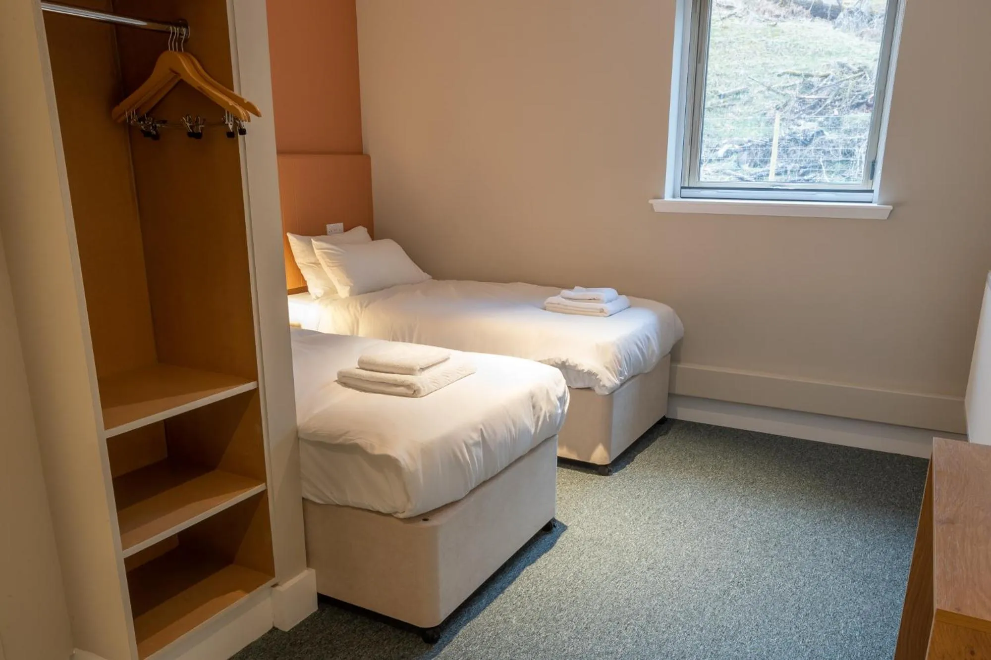 Bed in An Spiris Accommodation at Dundreggan Rewilding Centre