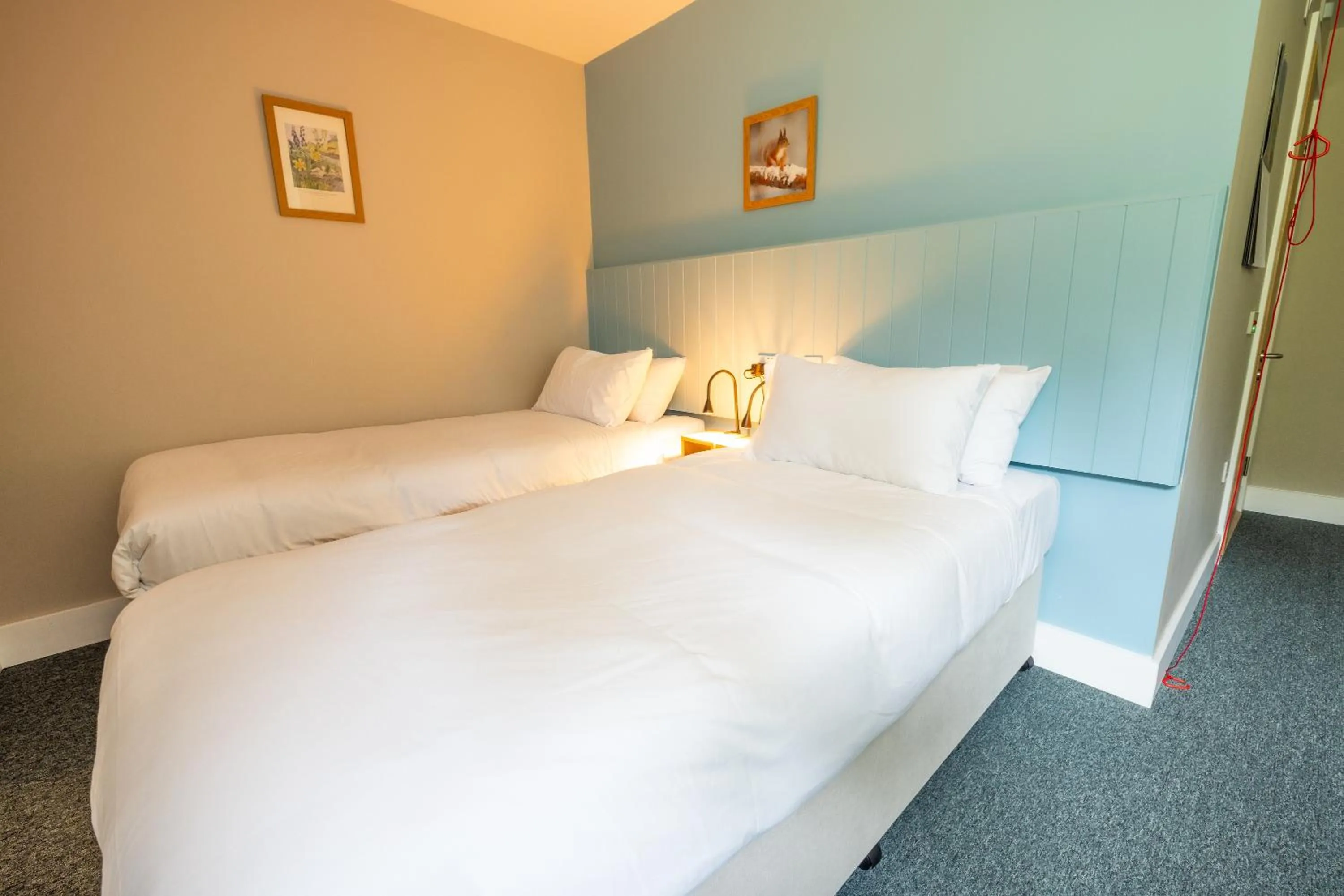 Bedroom, Bed in An Spiris Accommodation at Dundreggan Rewilding Centre