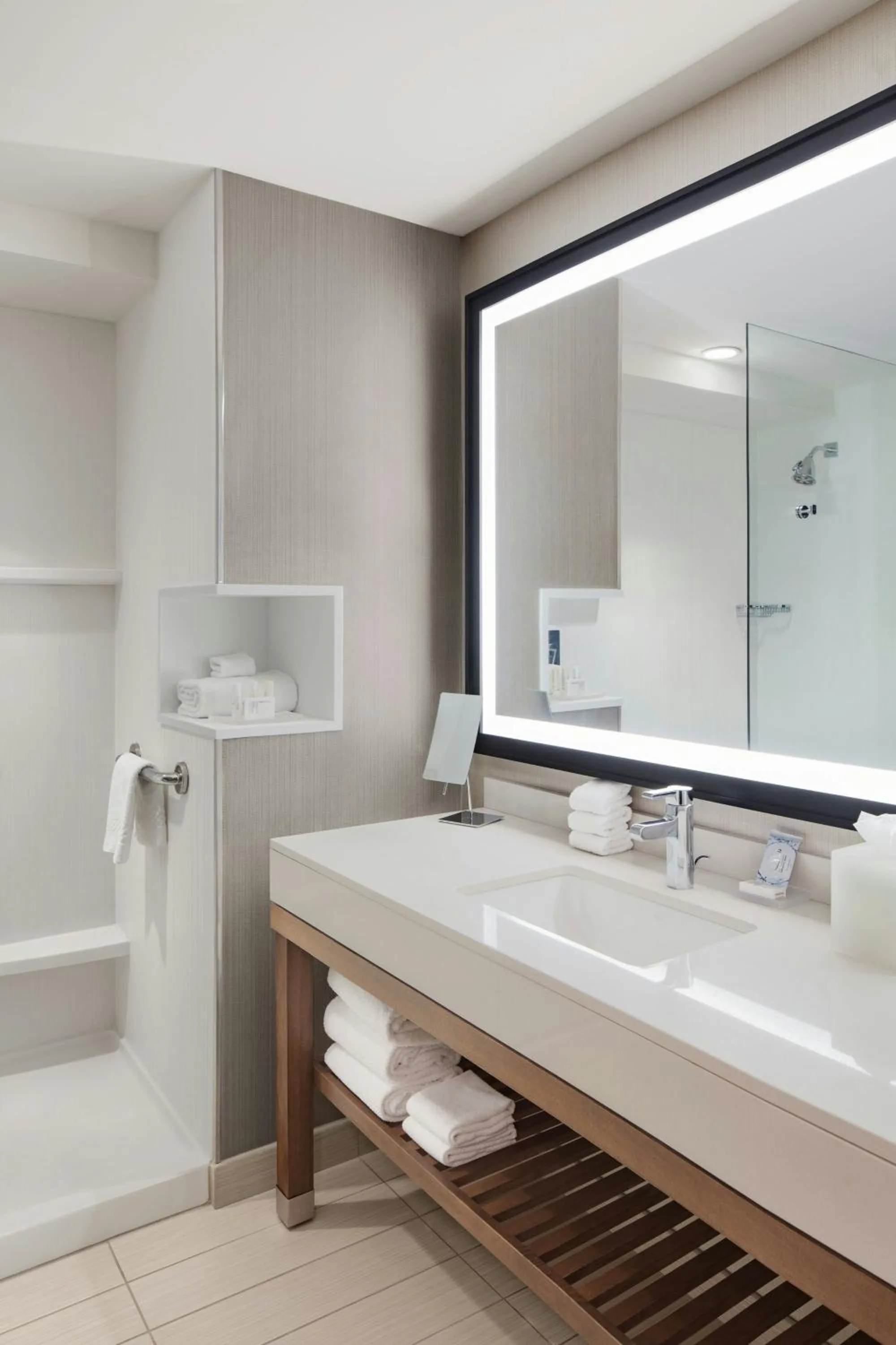 Bathroom in Courtyard by Marriott Portland Downtown/Waterfront