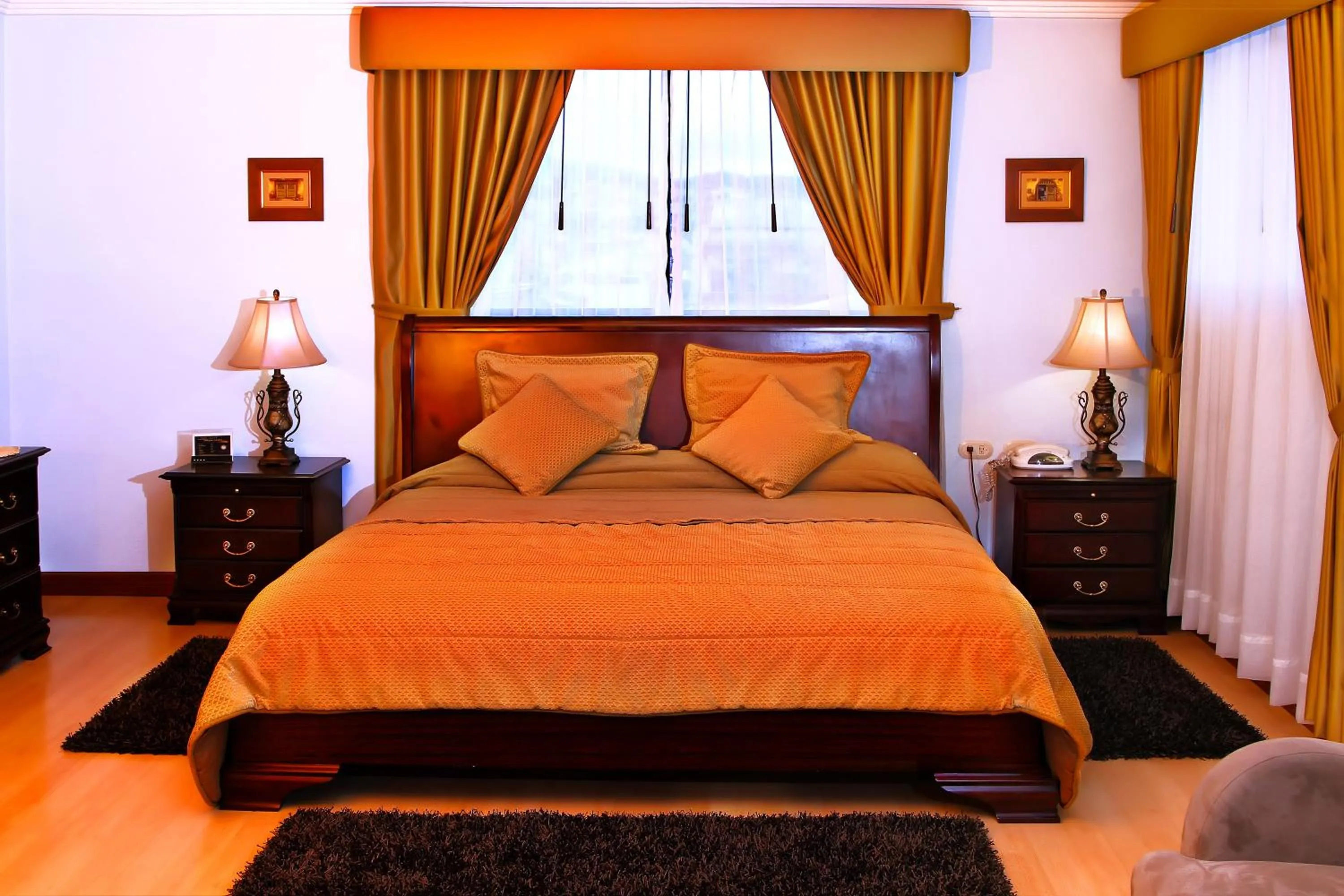 Bed in Hotel Yanuncay