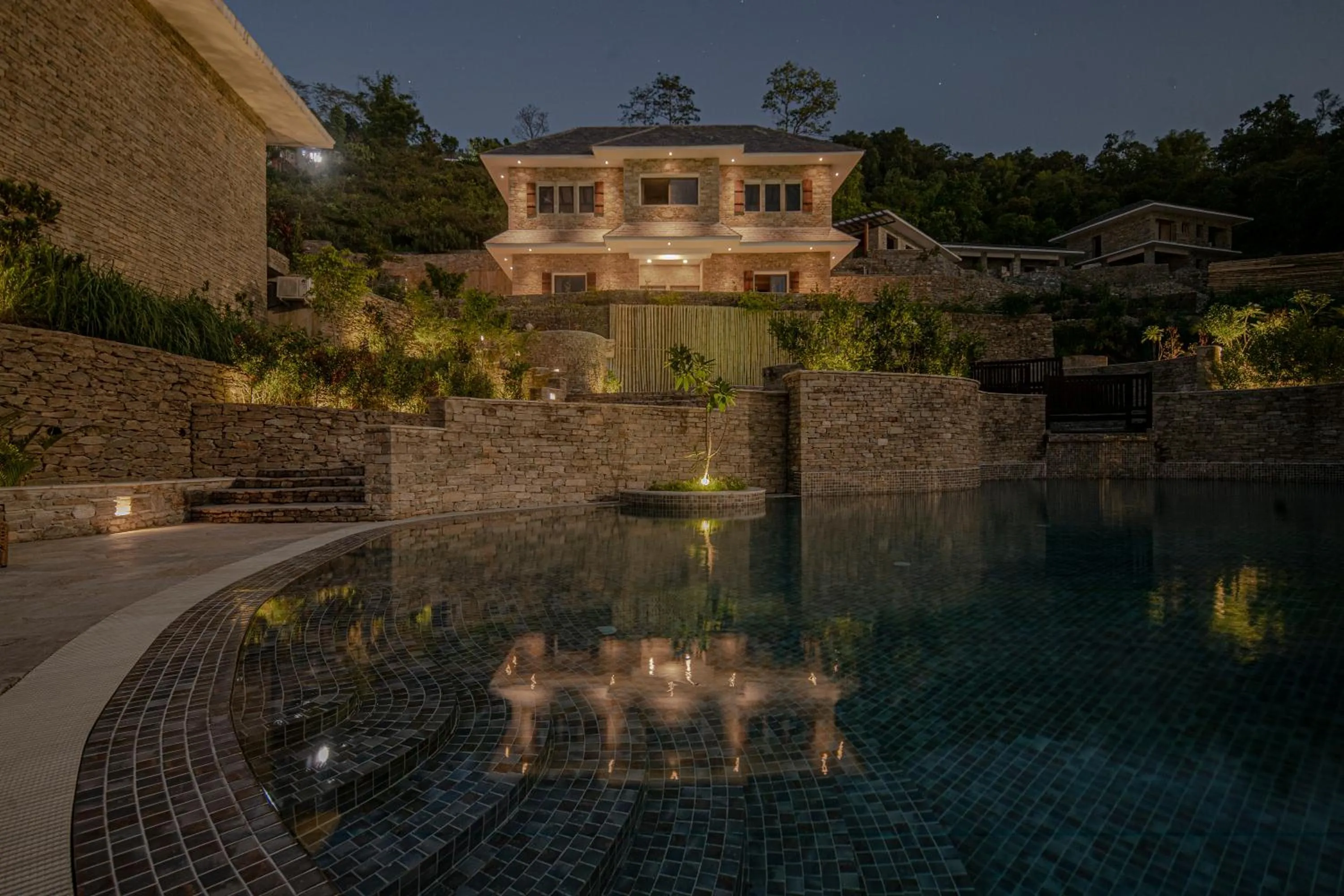 Pool view in Dorje's Resort and Spa