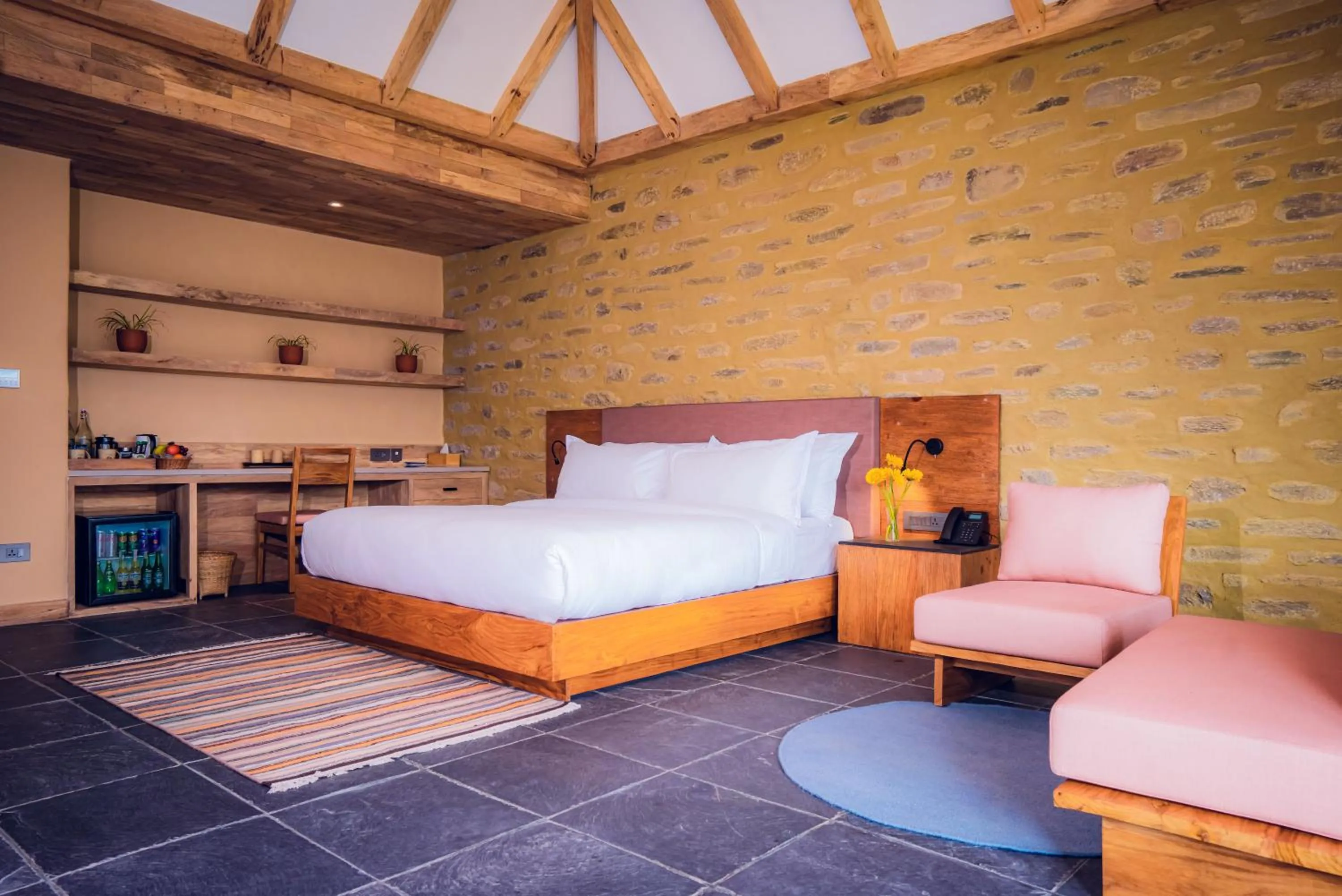 Bed in Dorje's Resort and Spa