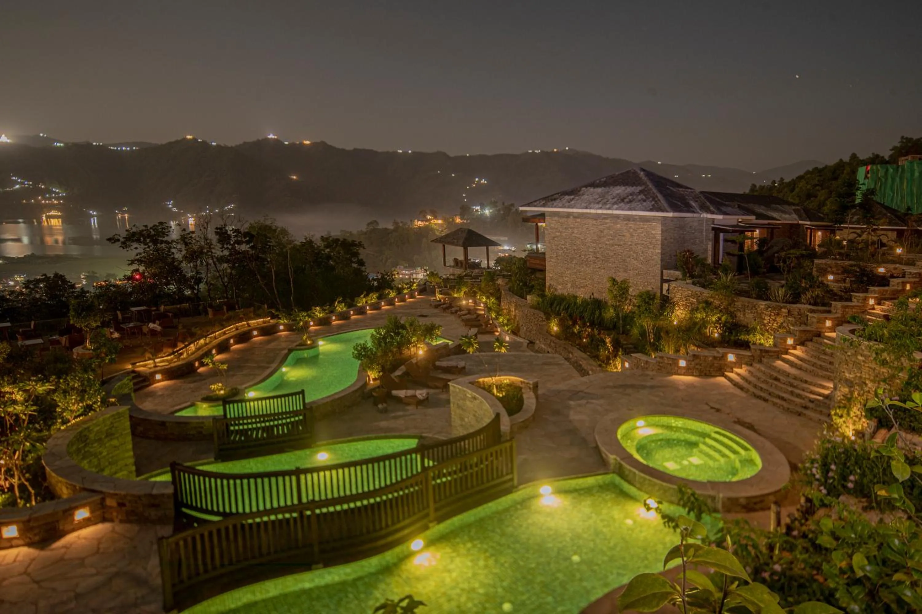 Pool view in Dorje's Resort and Spa