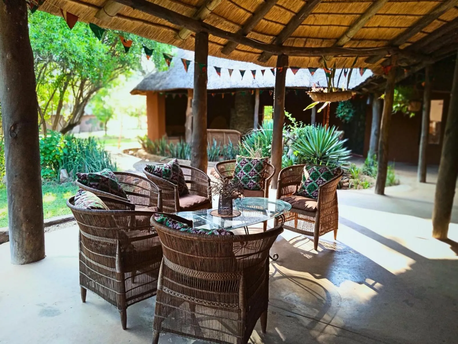 Seating area in Munga Eco-Lodge