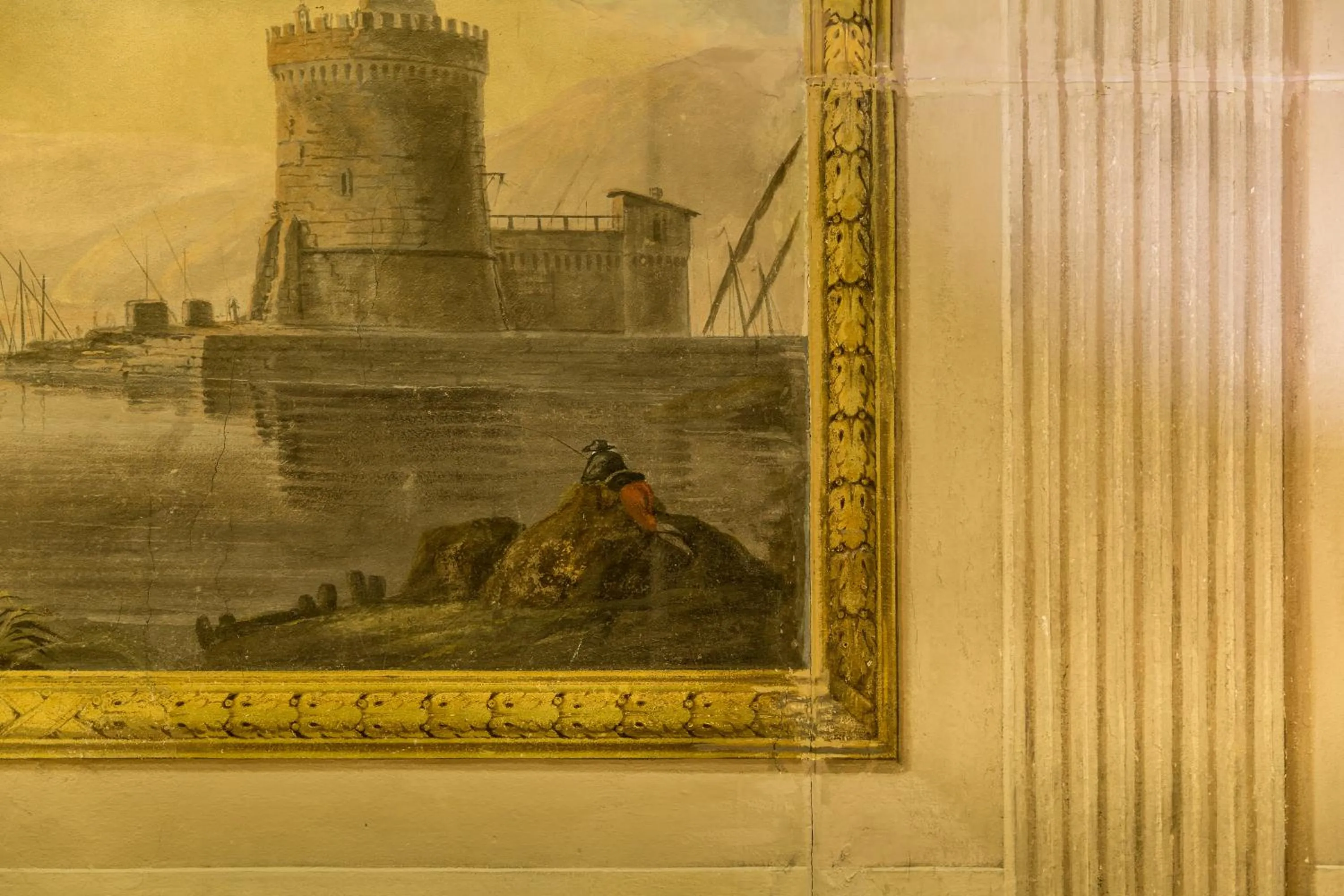 Text overlay in Palazzo Guicciardini