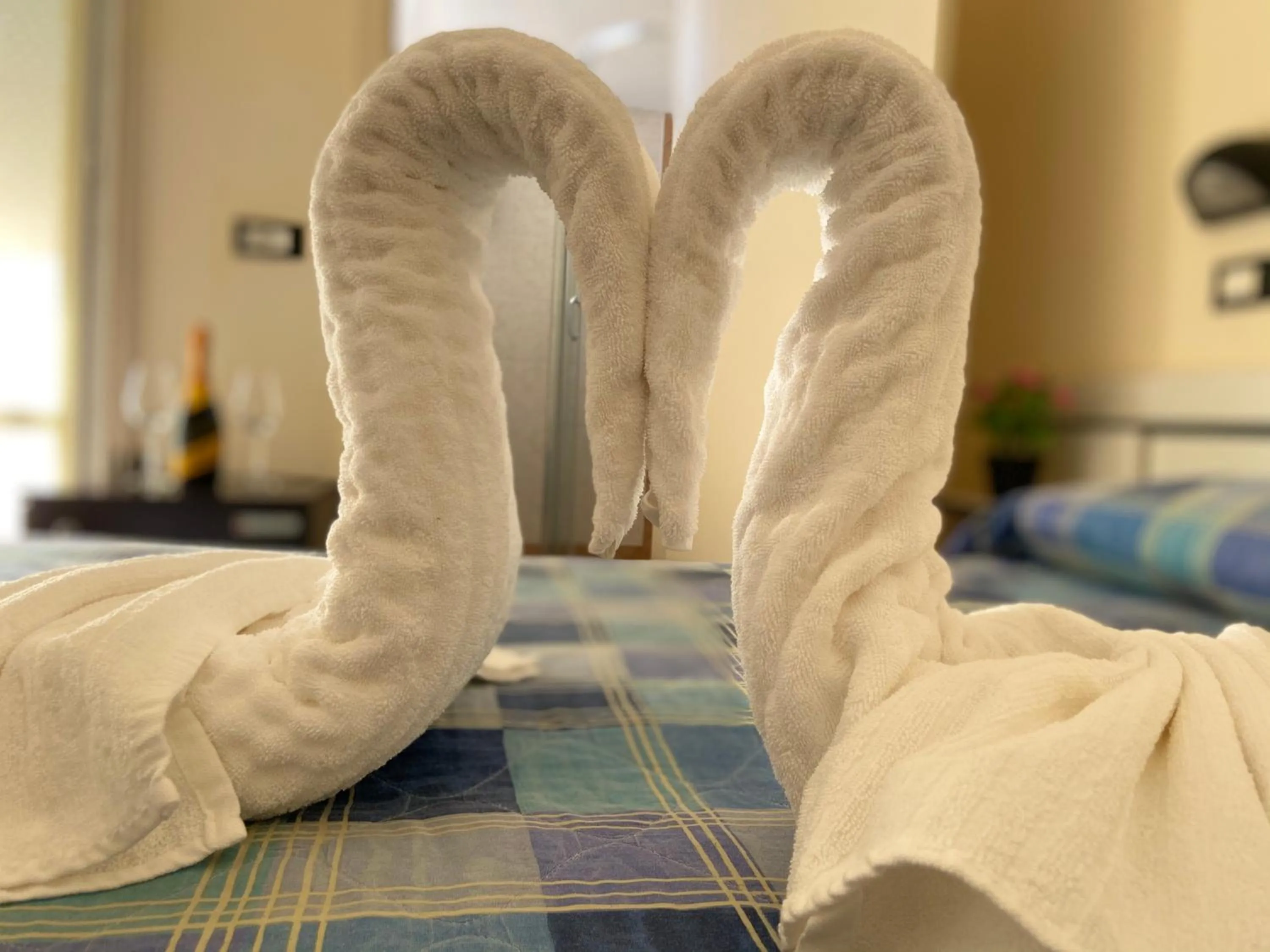 towels, Bed in Hotel Baltic