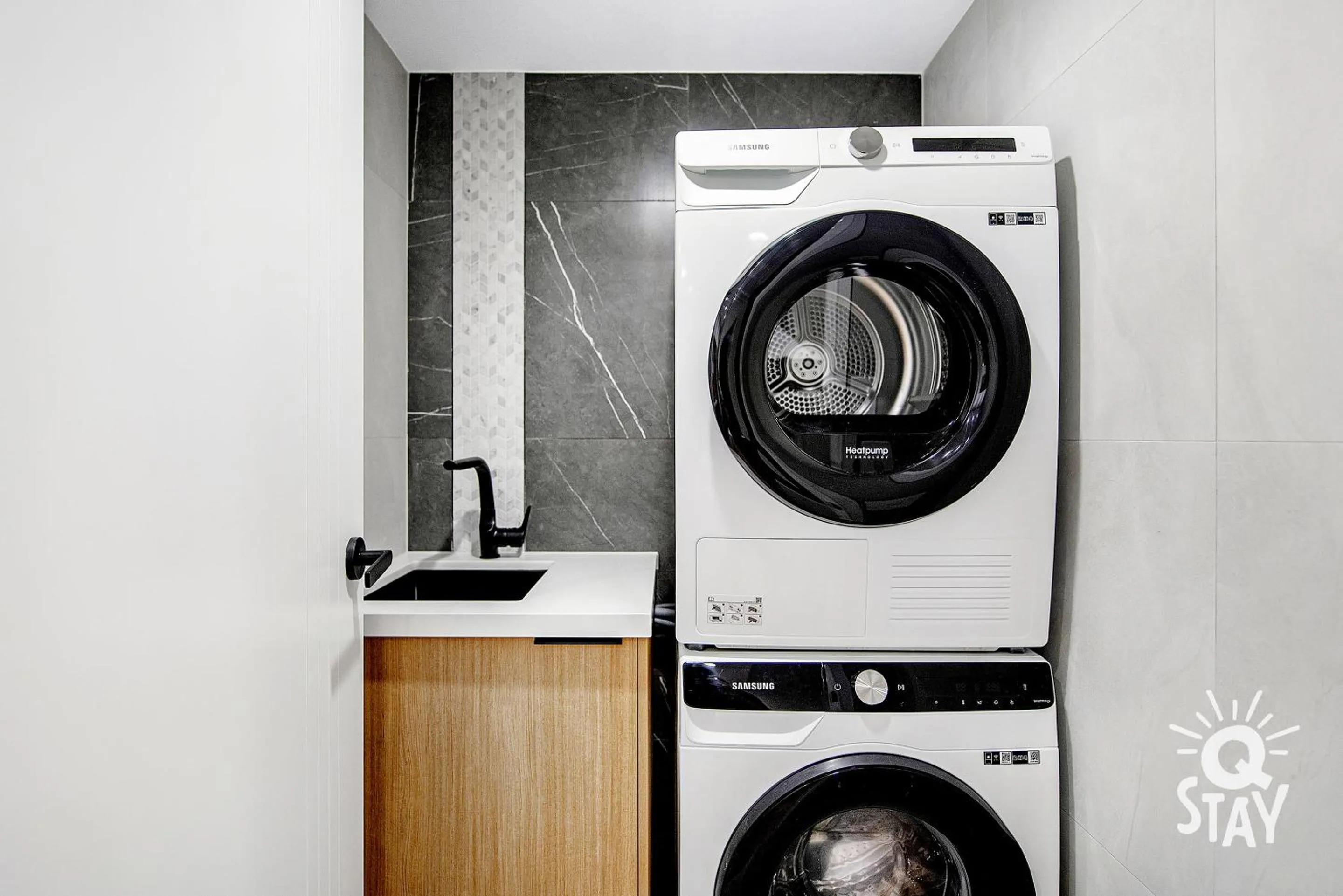 washing machine in Chevron Renaissance by Vaun