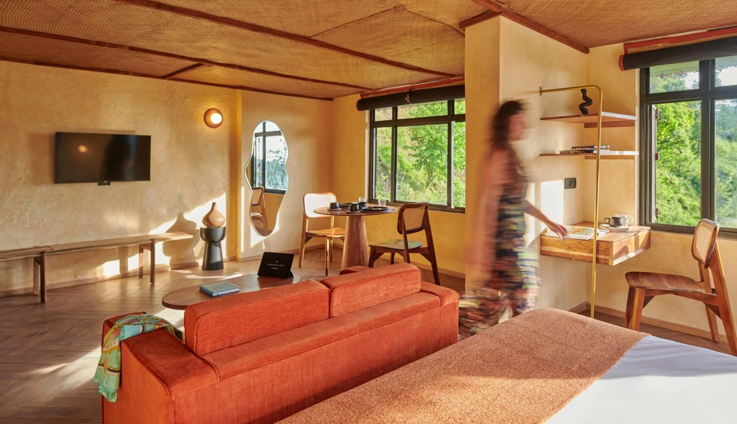 Communal lounge/ TV room in Minimalist : An Eco Farmstay