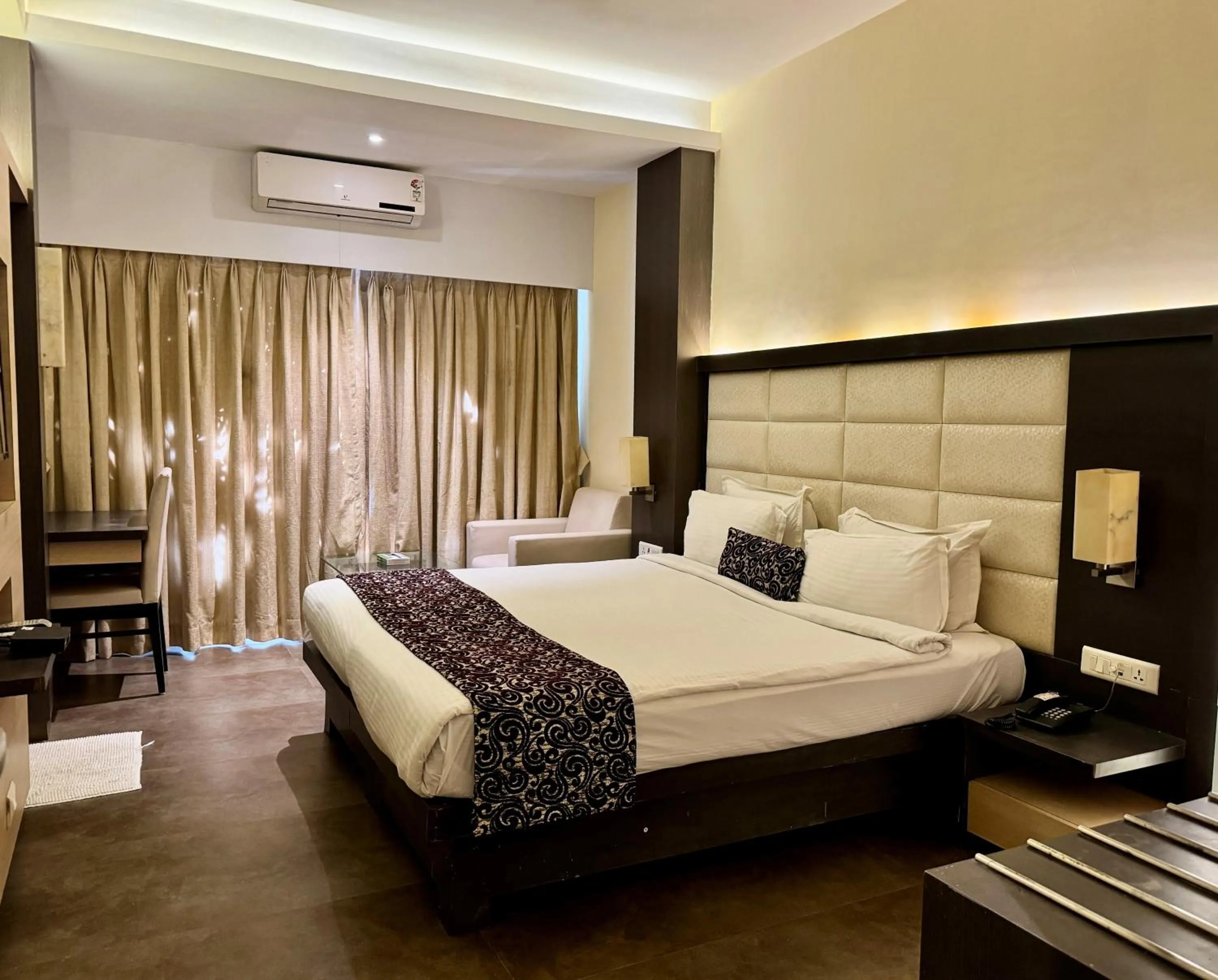 Photo of the whole room, Bed in Galaxy Beacon Hotel, Santacruz ,Mumbai