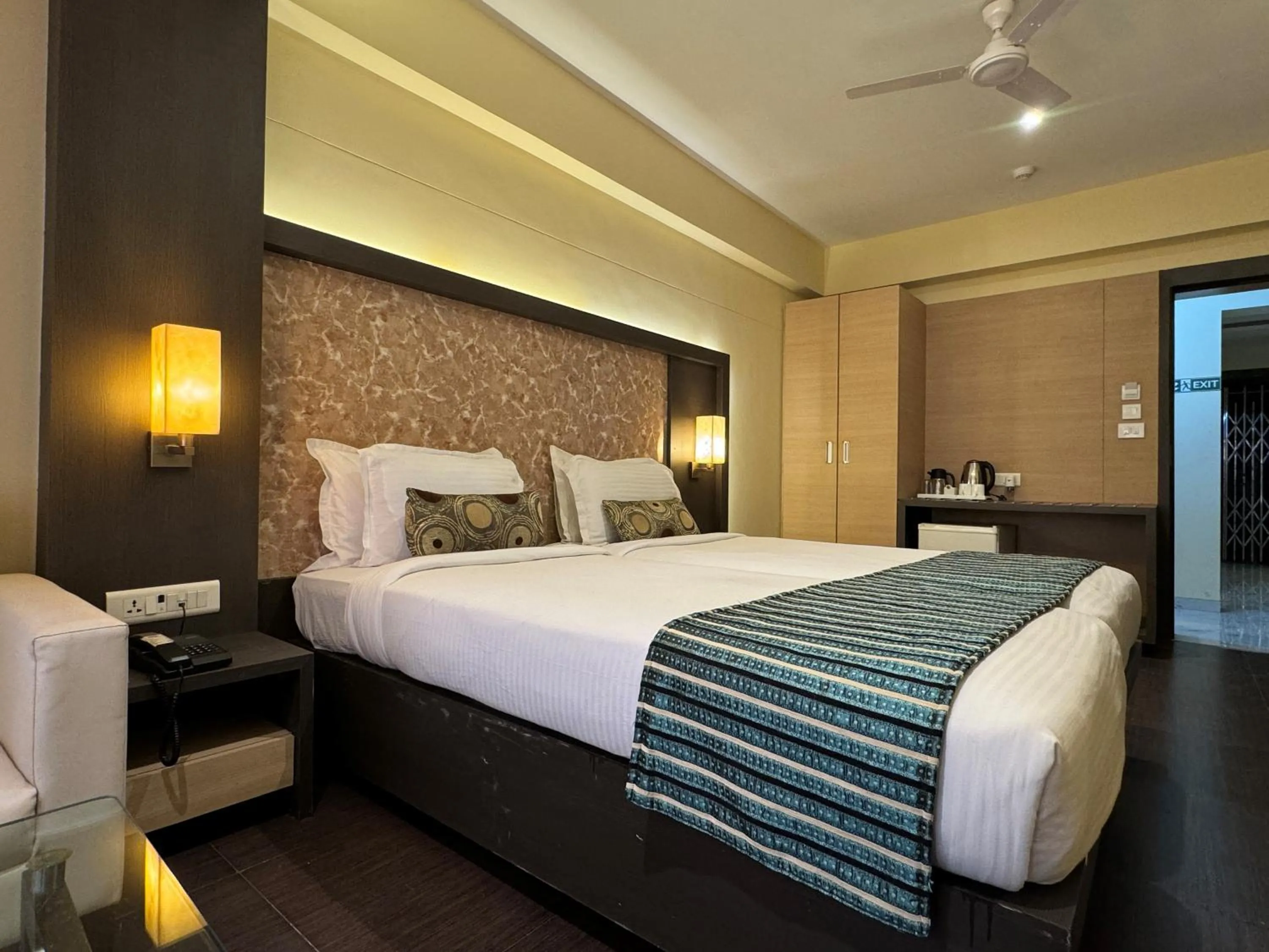 Photo of the whole room, Bed in Galaxy Beacon Hotel, Santacruz ,Mumbai