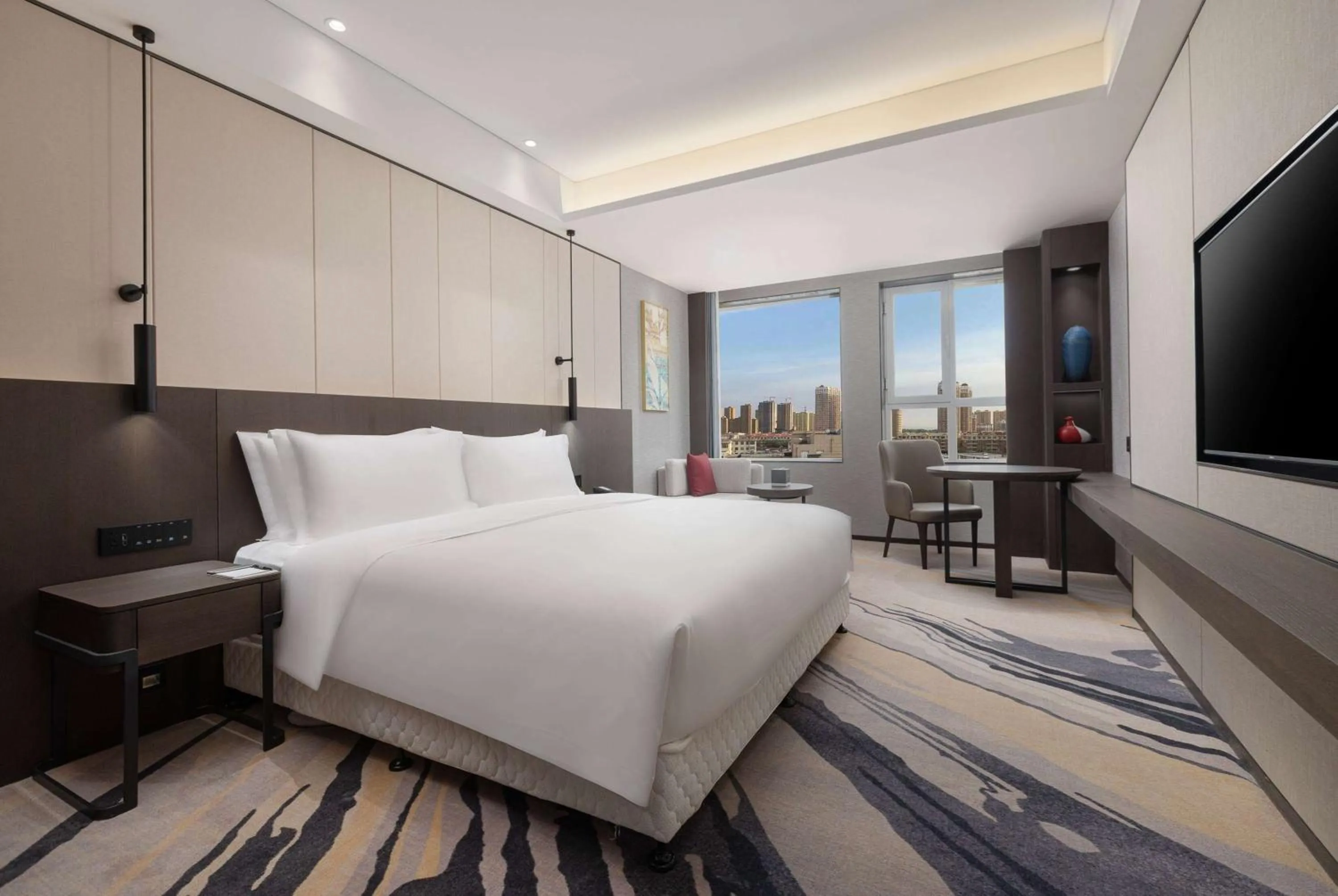 Photo of the whole room, Bed in Ramada by Wyndham Bayannur