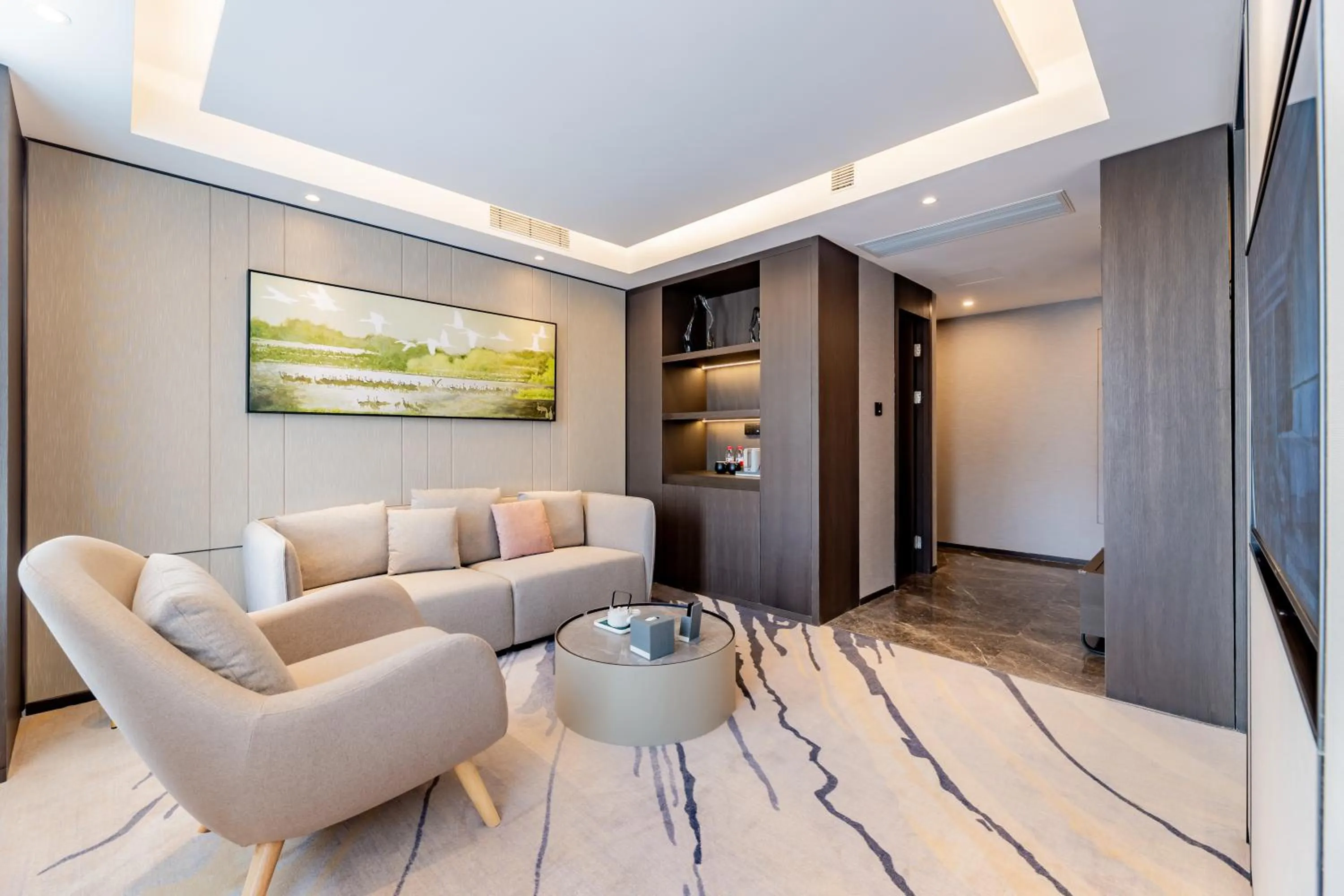 Seating area in Ramada by Wyndham Bayannur