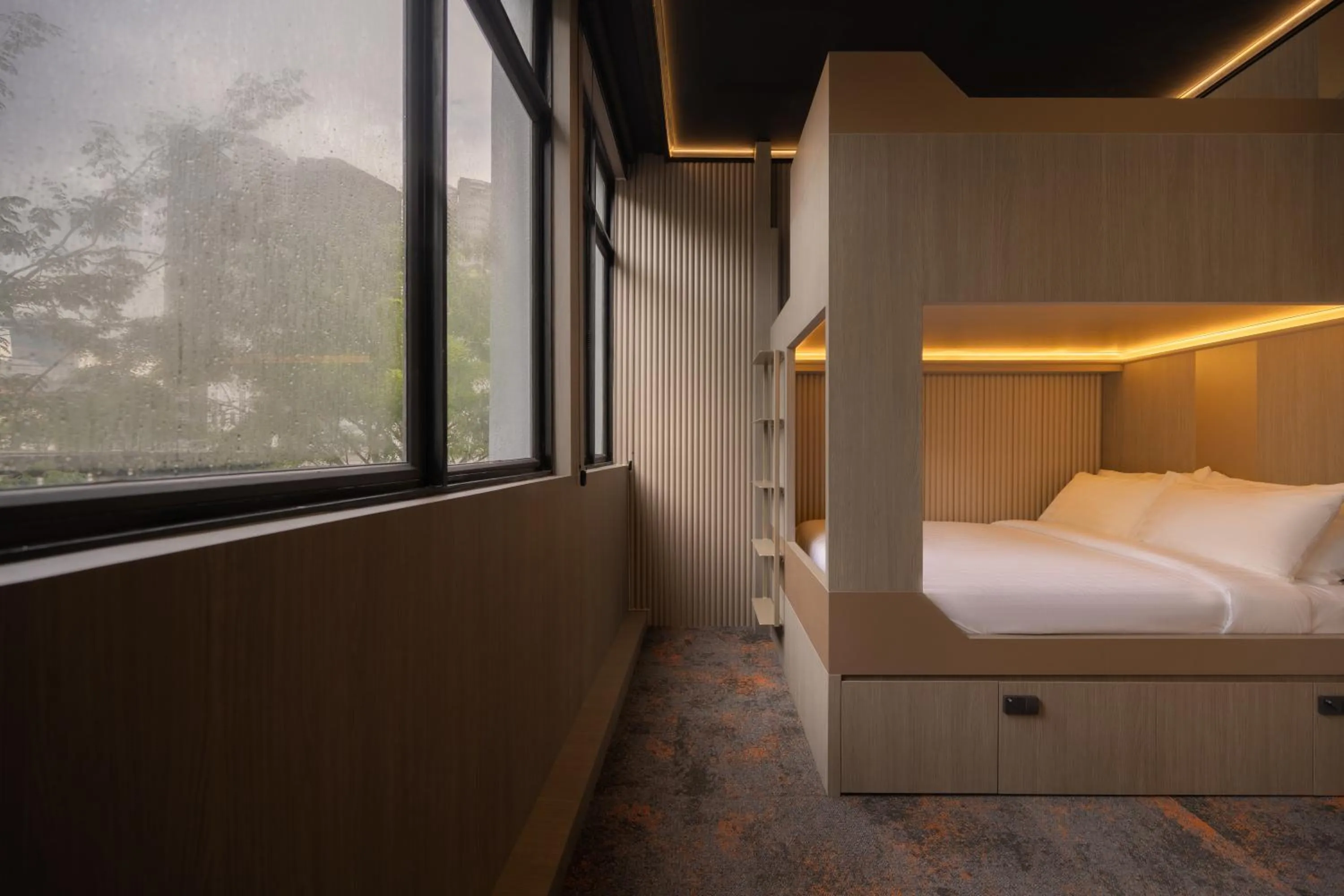 Photo of the whole room, Bed in Cube Social Boutique Capsule Hotel at Boat Quay