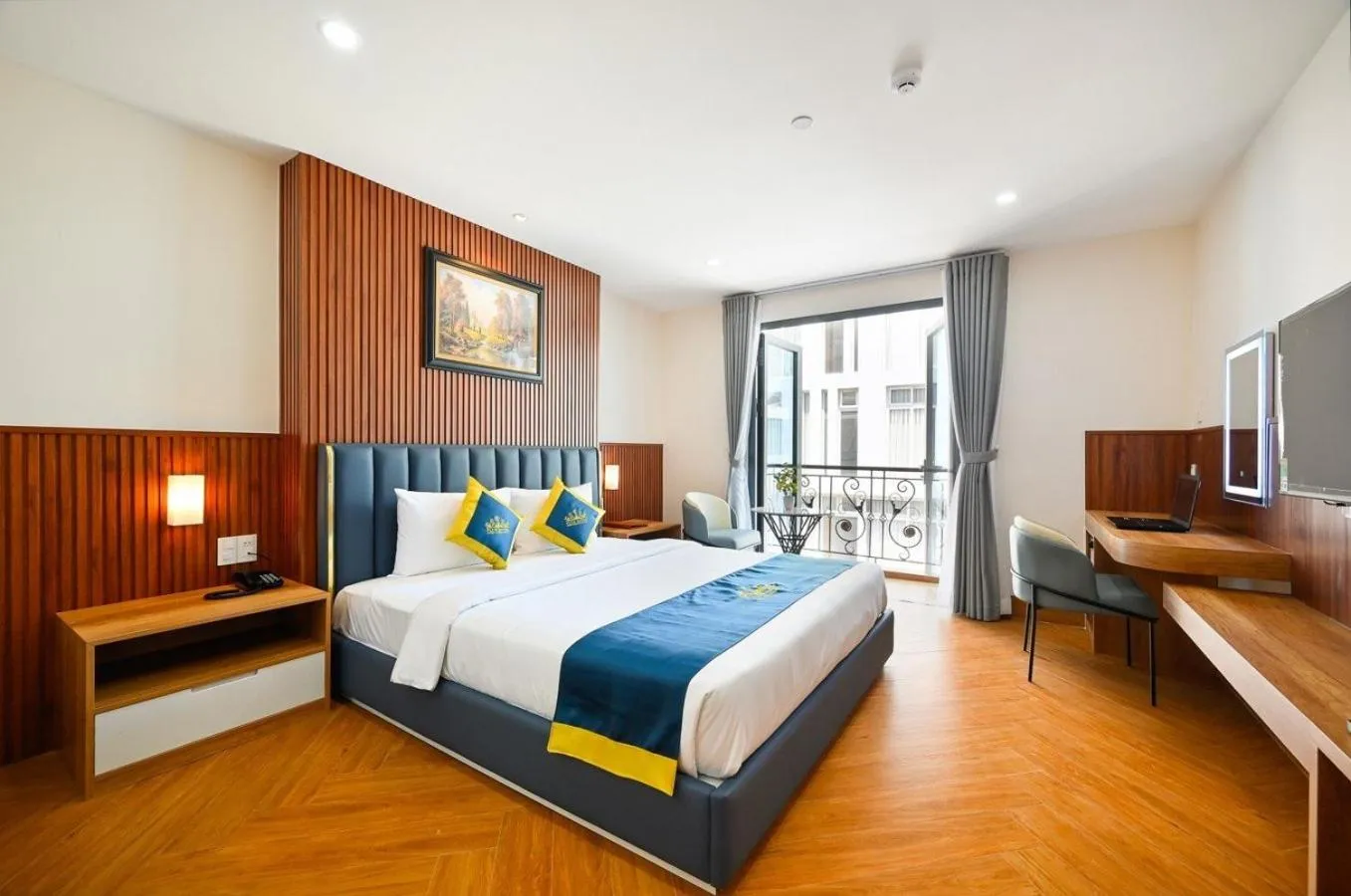 Bed in PLUS VUNG TAU HOTEL