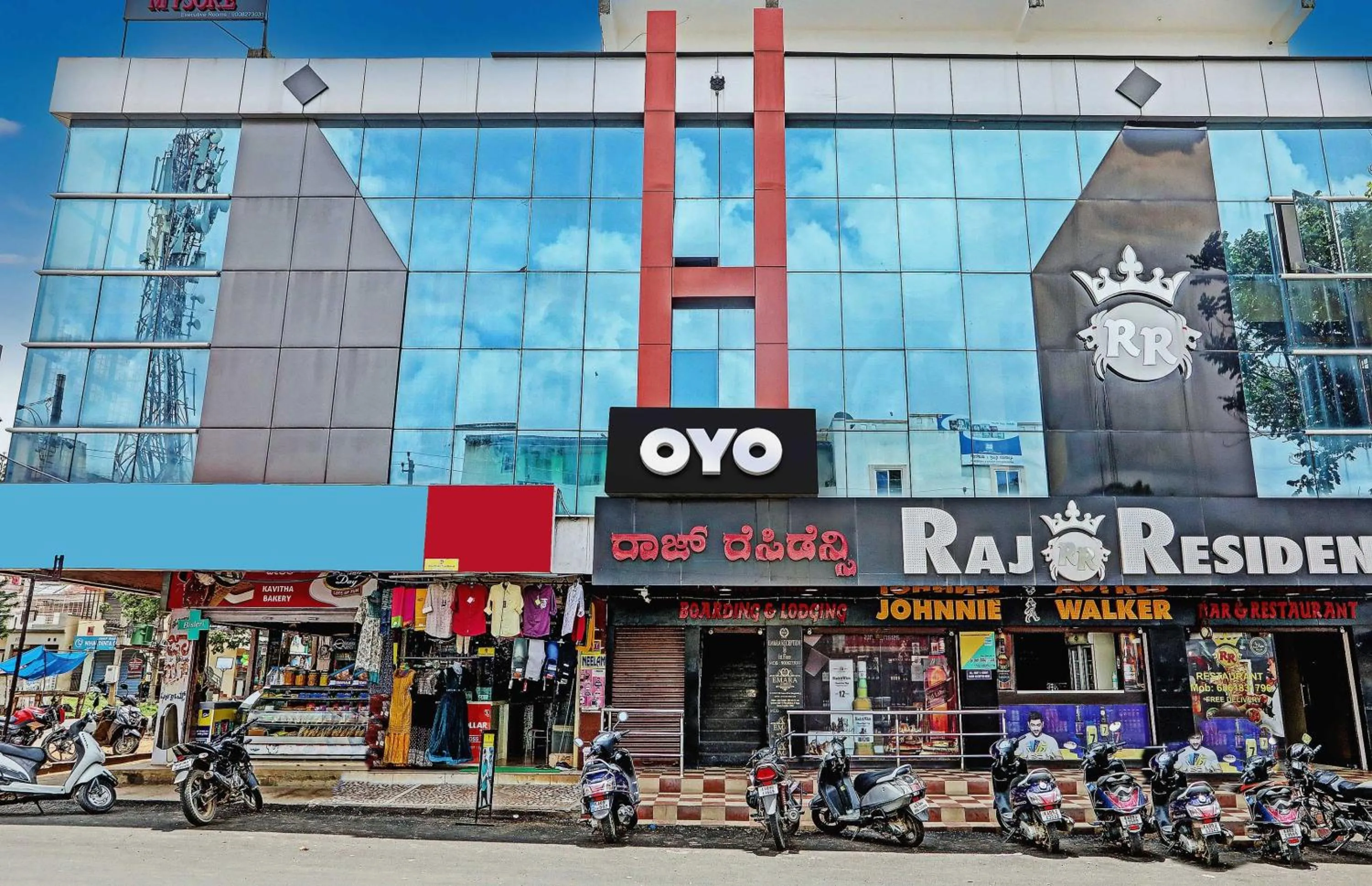Facade/entrance in Hotel O Easy Stay Mysore