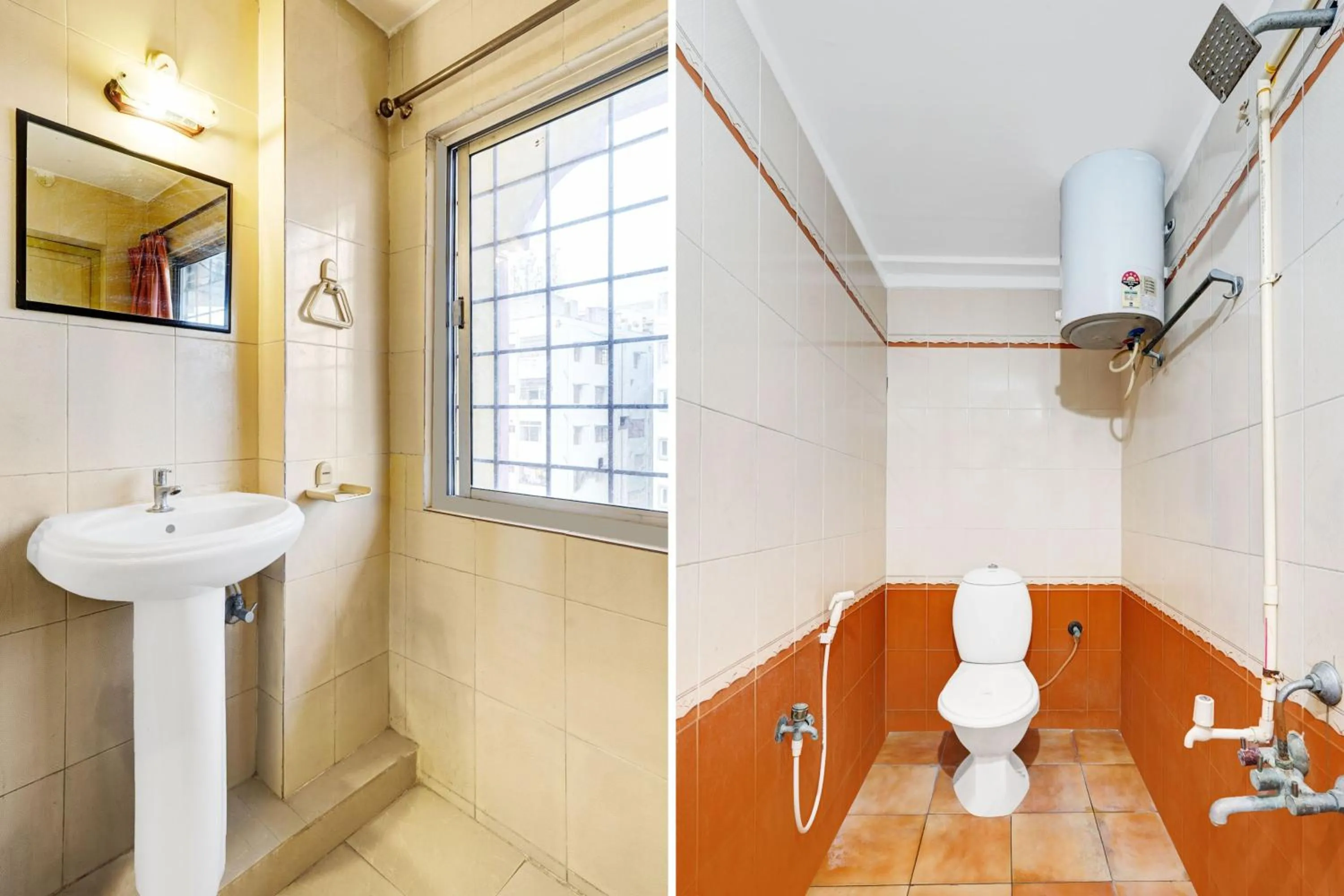 Bathroom in Super Hotel O Padmavathi Puram Near Railway Station