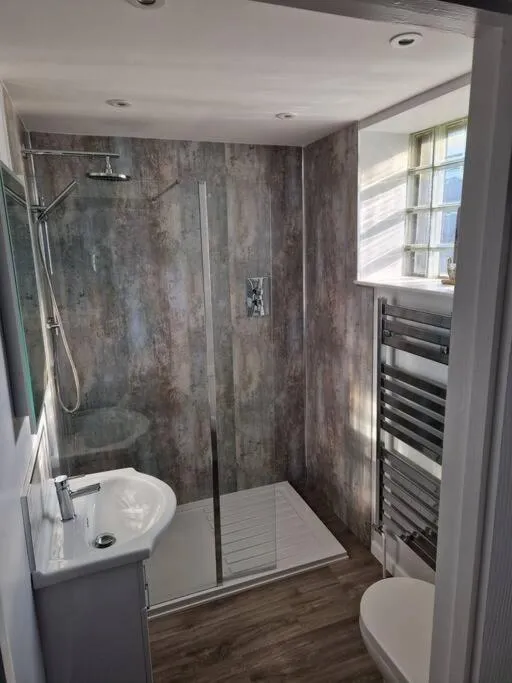 Shower in Unique 2BD Apartment Folkestone Harbour