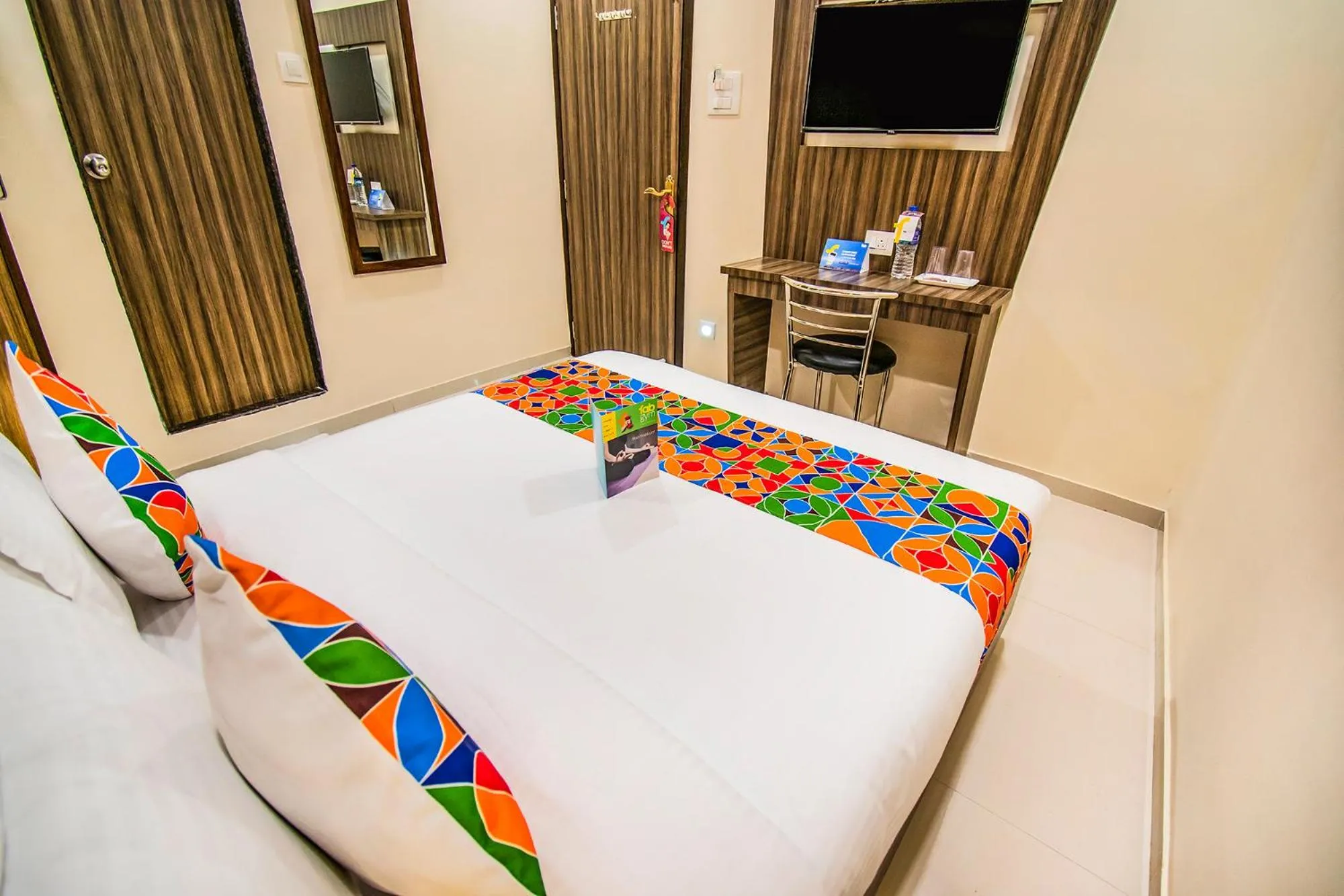 Bed in FabExpress Orange Suites - Nr Mumbai International Airport