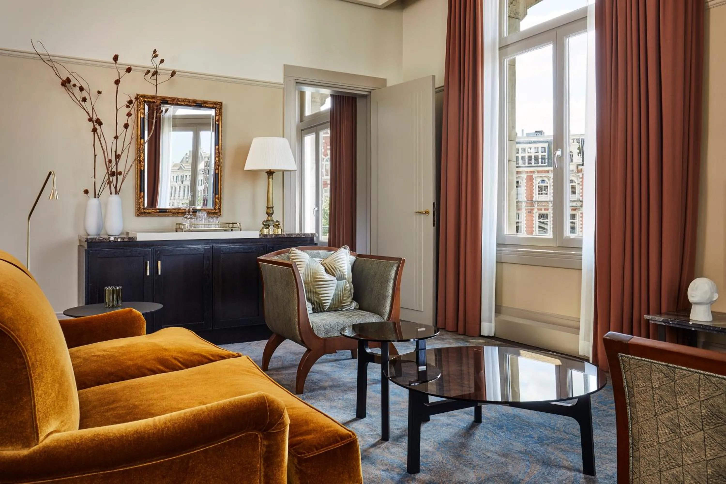 Living room in De L’Europe Amsterdam – The Leading Hotels of the World