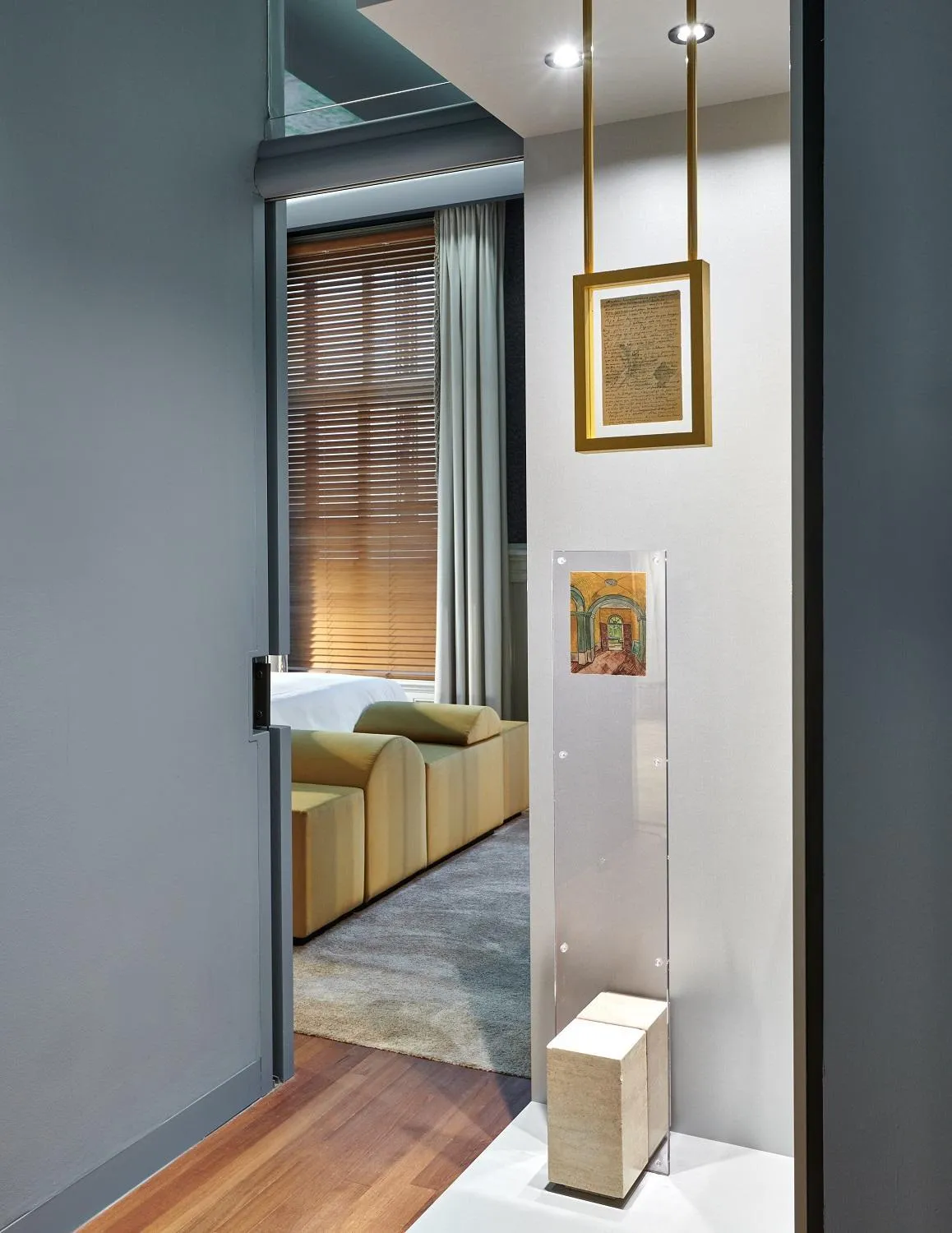 Decorative detail, Bed in De L’Europe Amsterdam – The Leading Hotels of the World