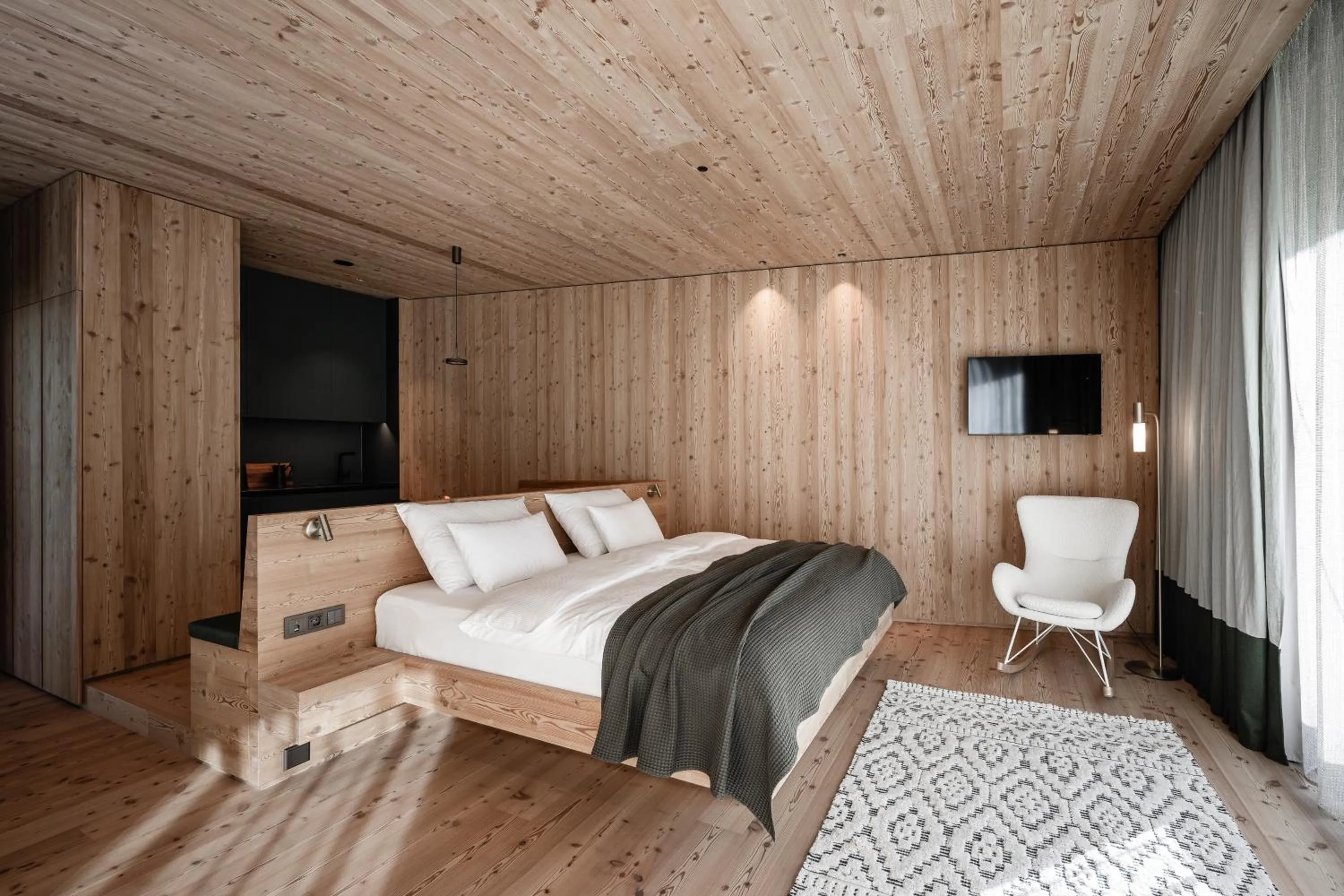 Bed in OLM Nature Escape - Eco Aparthotel