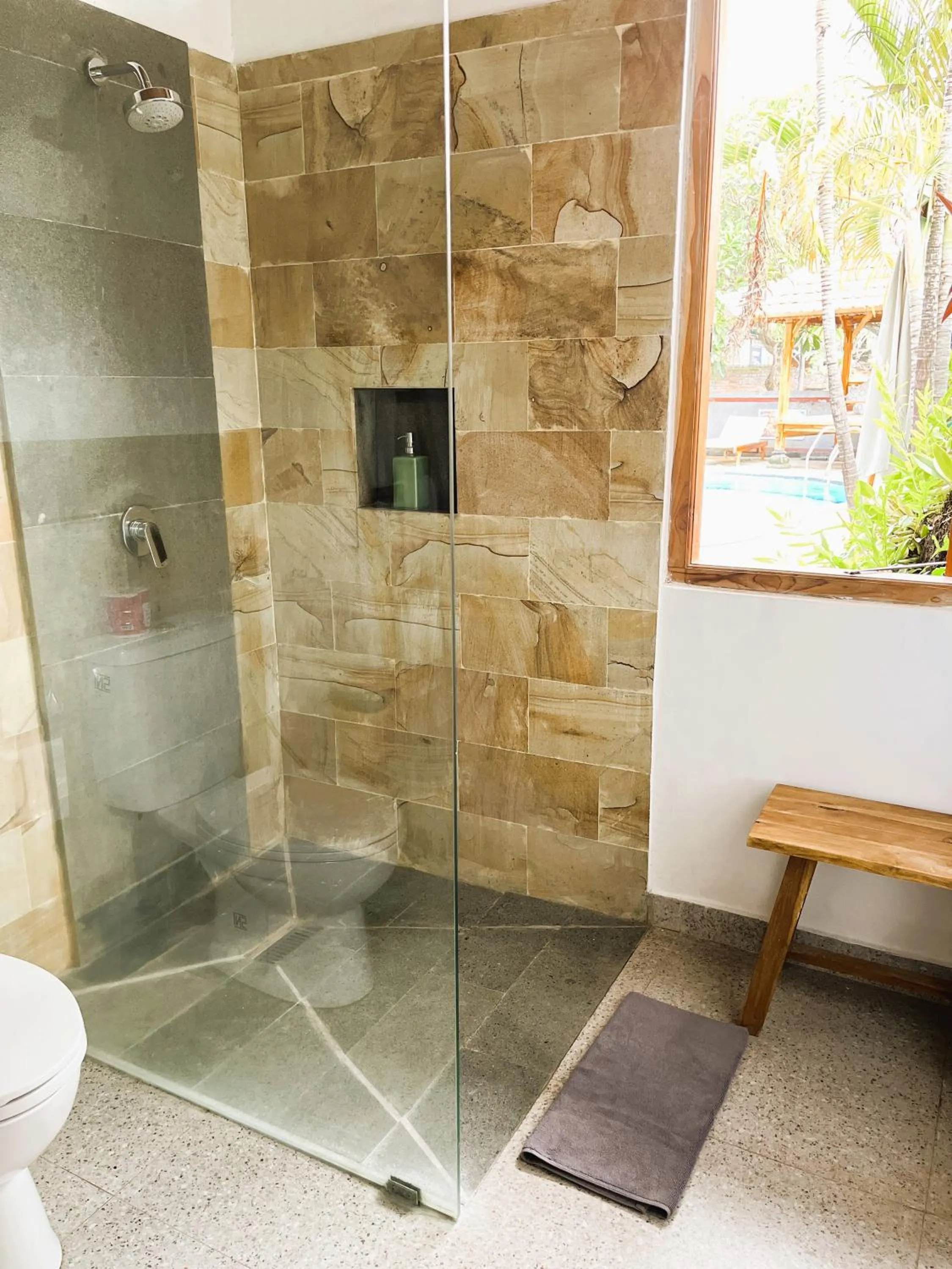 Shower in Kubu Elsa Bali
