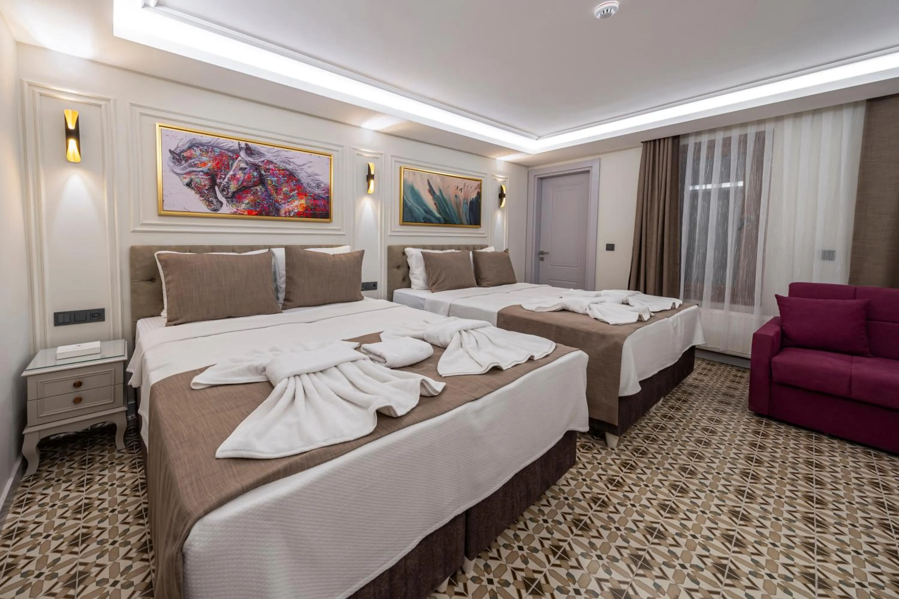 Bed in Pera Luna Premium Hotel