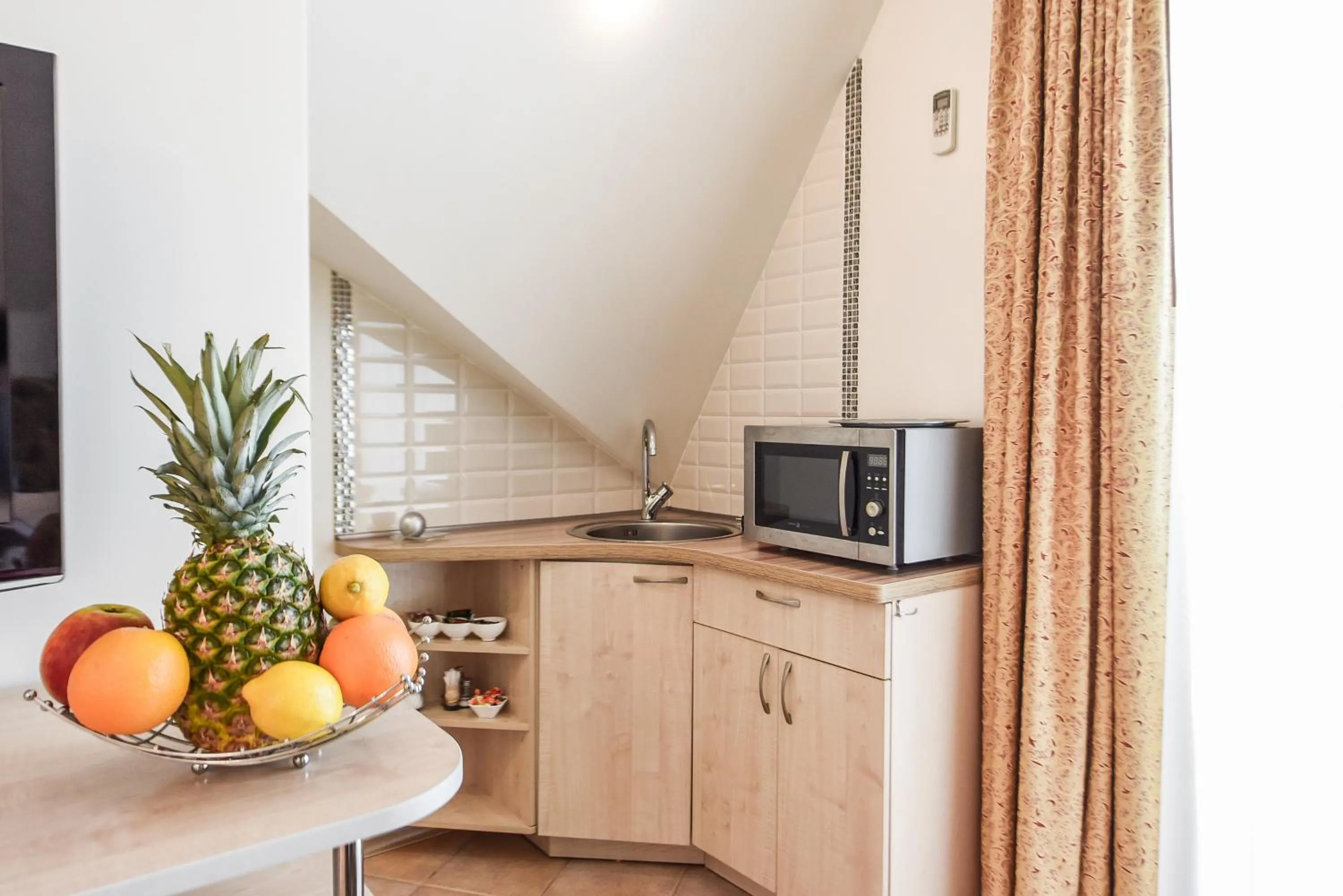 Kitchen or kitchenette in Saulės Krantas