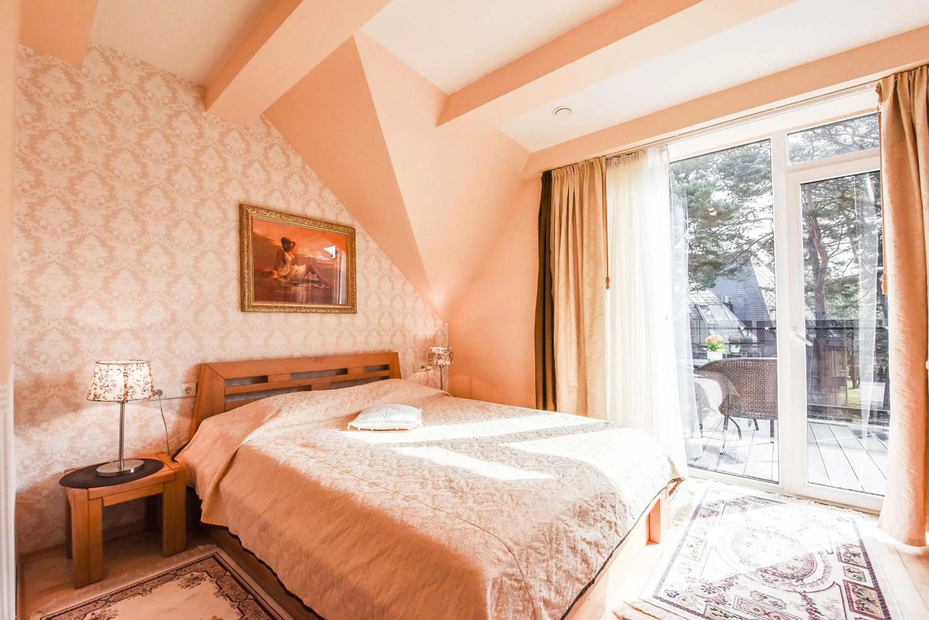 Bedroom, Bed in Saulės Krantas