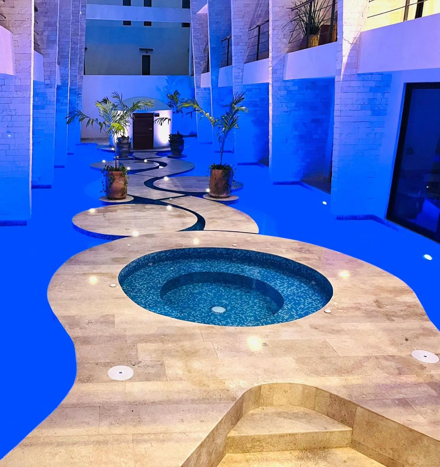 Pool view in Charming studio Akua Tulum Aldea Zama Premium