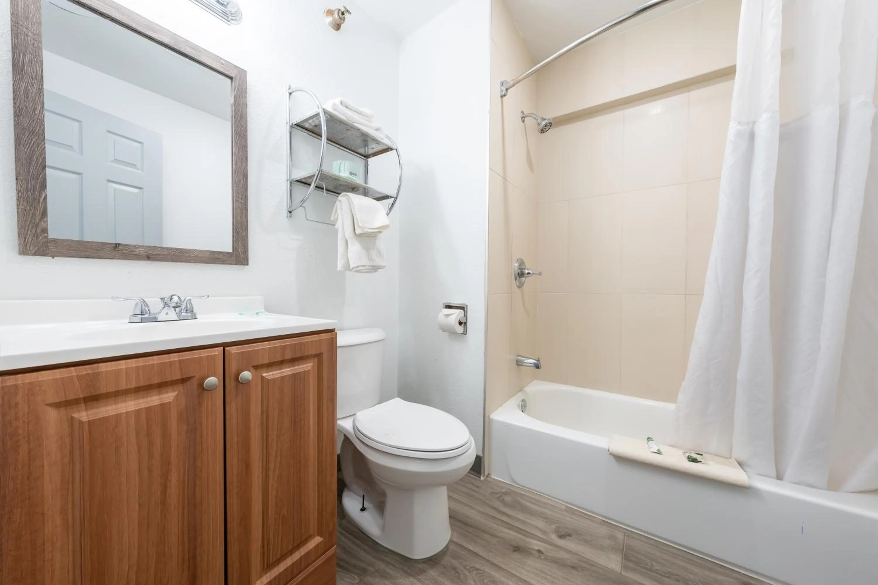 Bathroom in Banfield Studios By OYO Portland OR