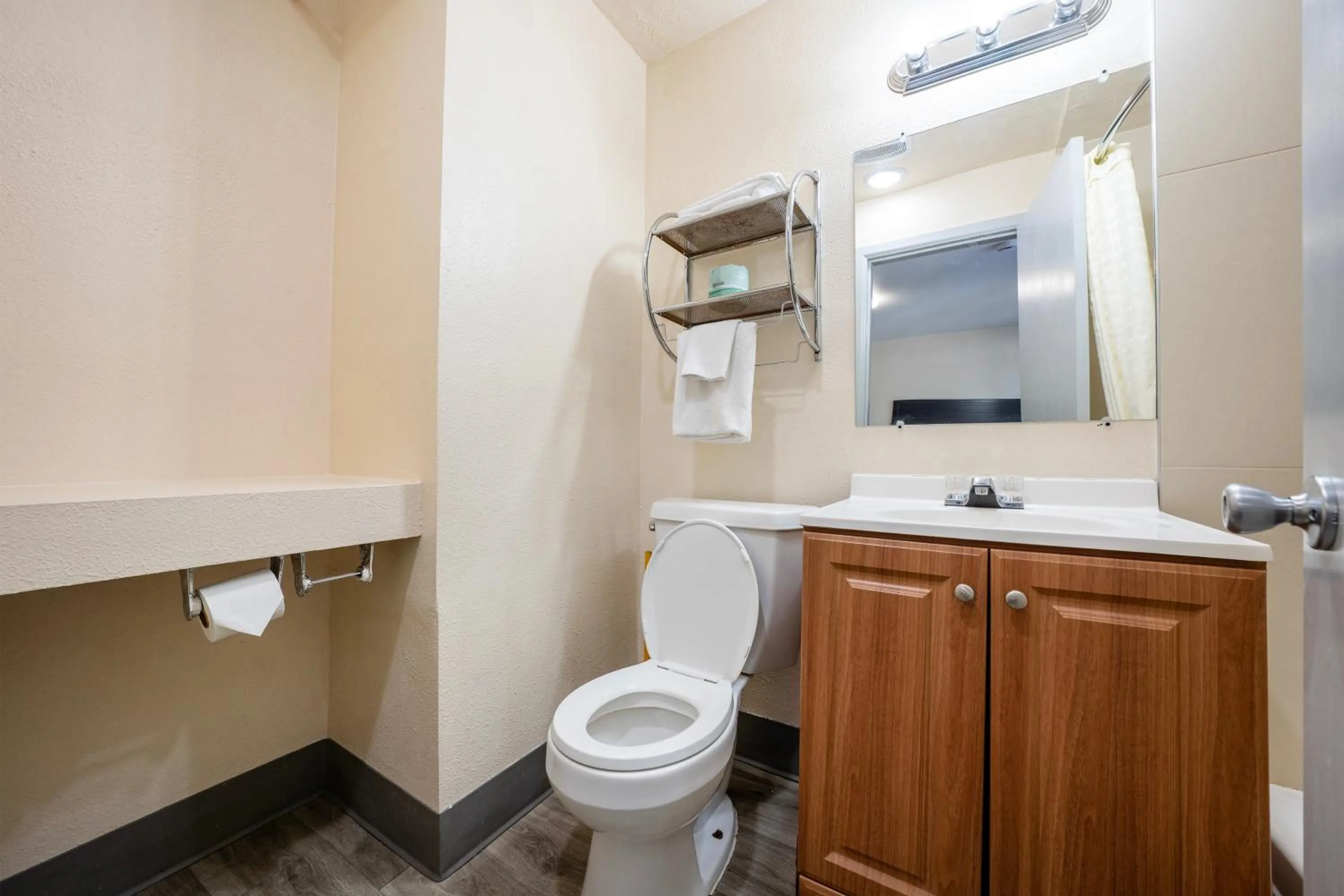 Bathroom in Banfield Studios By OYO Portland OR