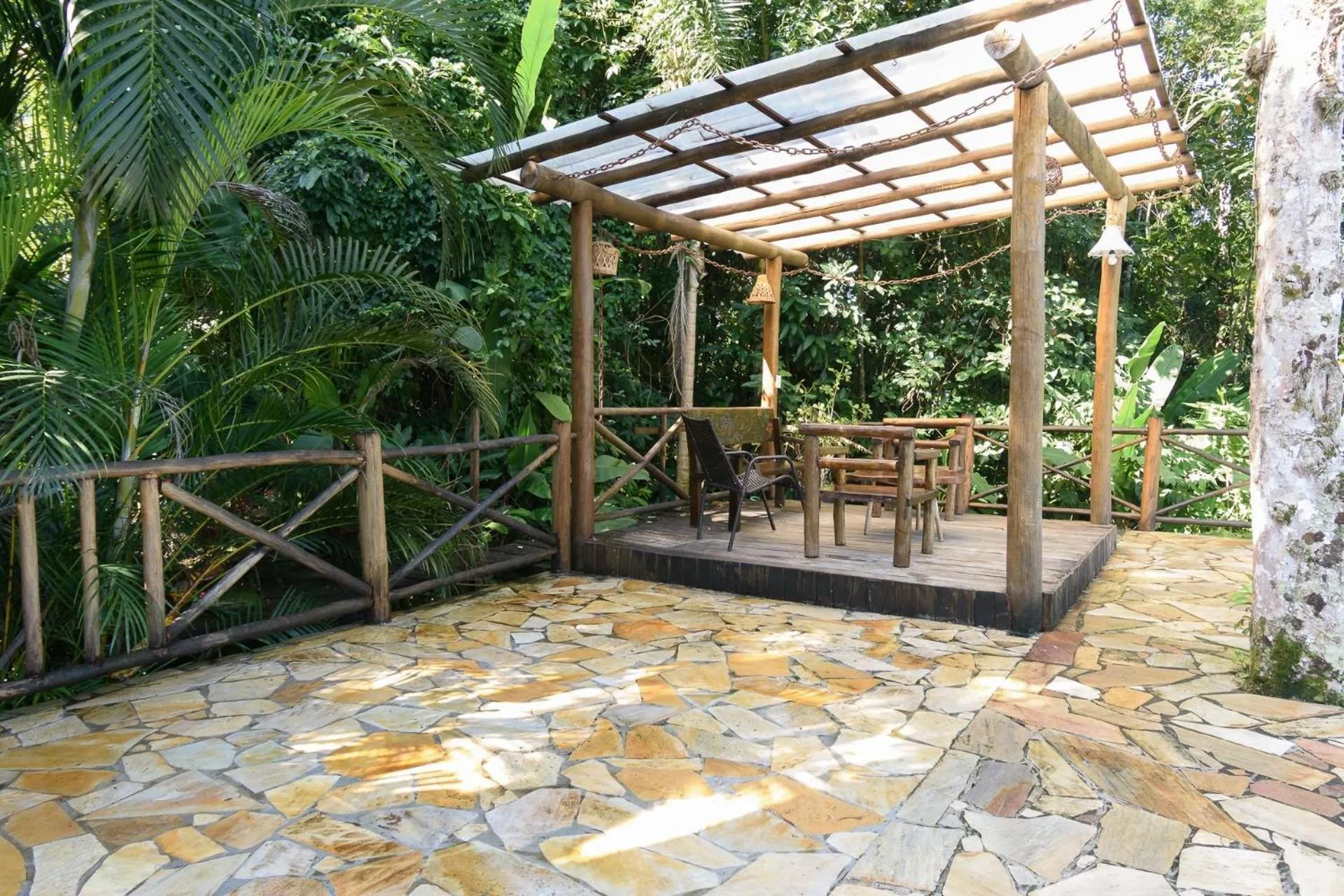 Garden in Chalés Yababali Lagoinha