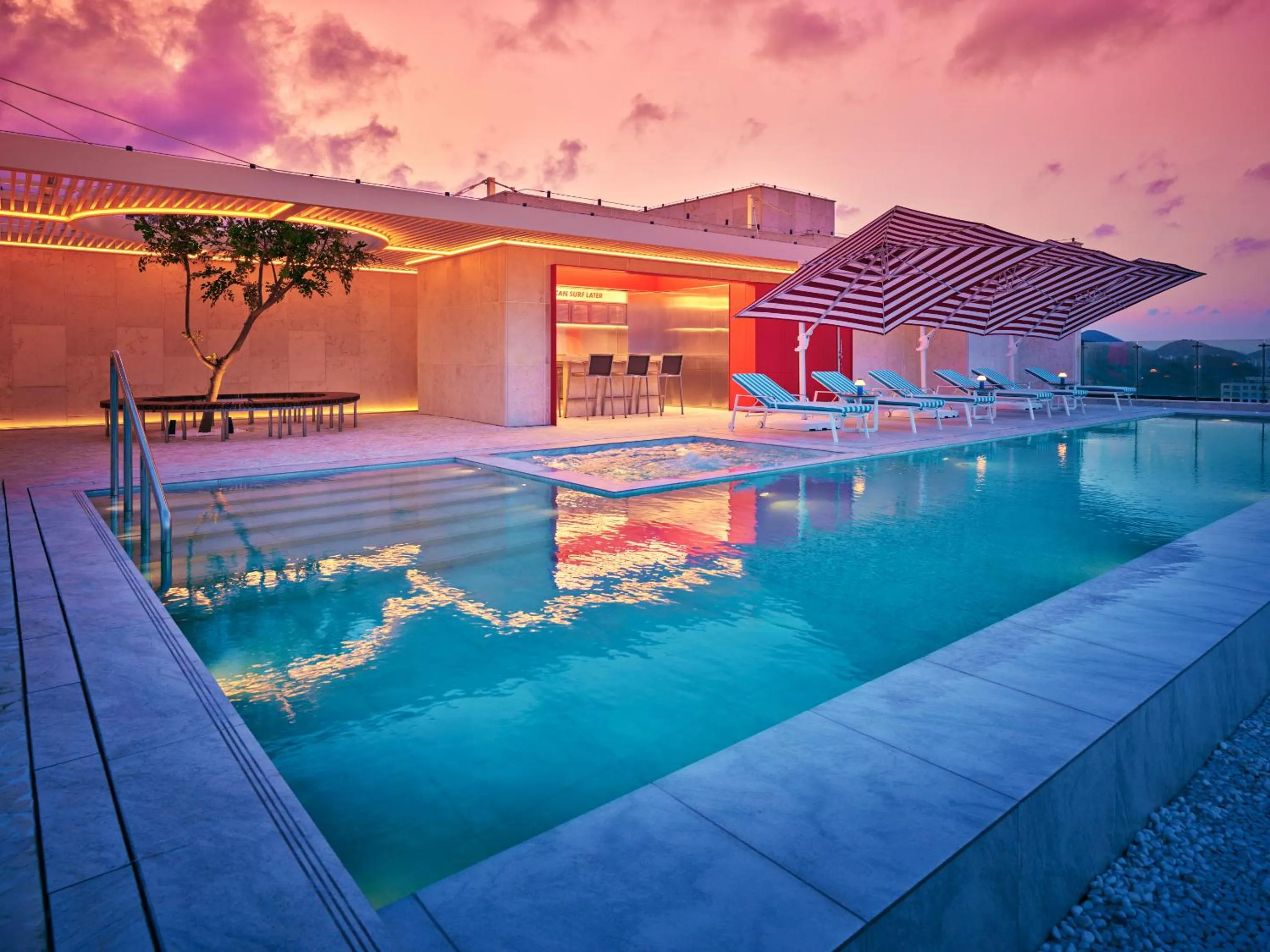 Pool view in The Coolest Hotel